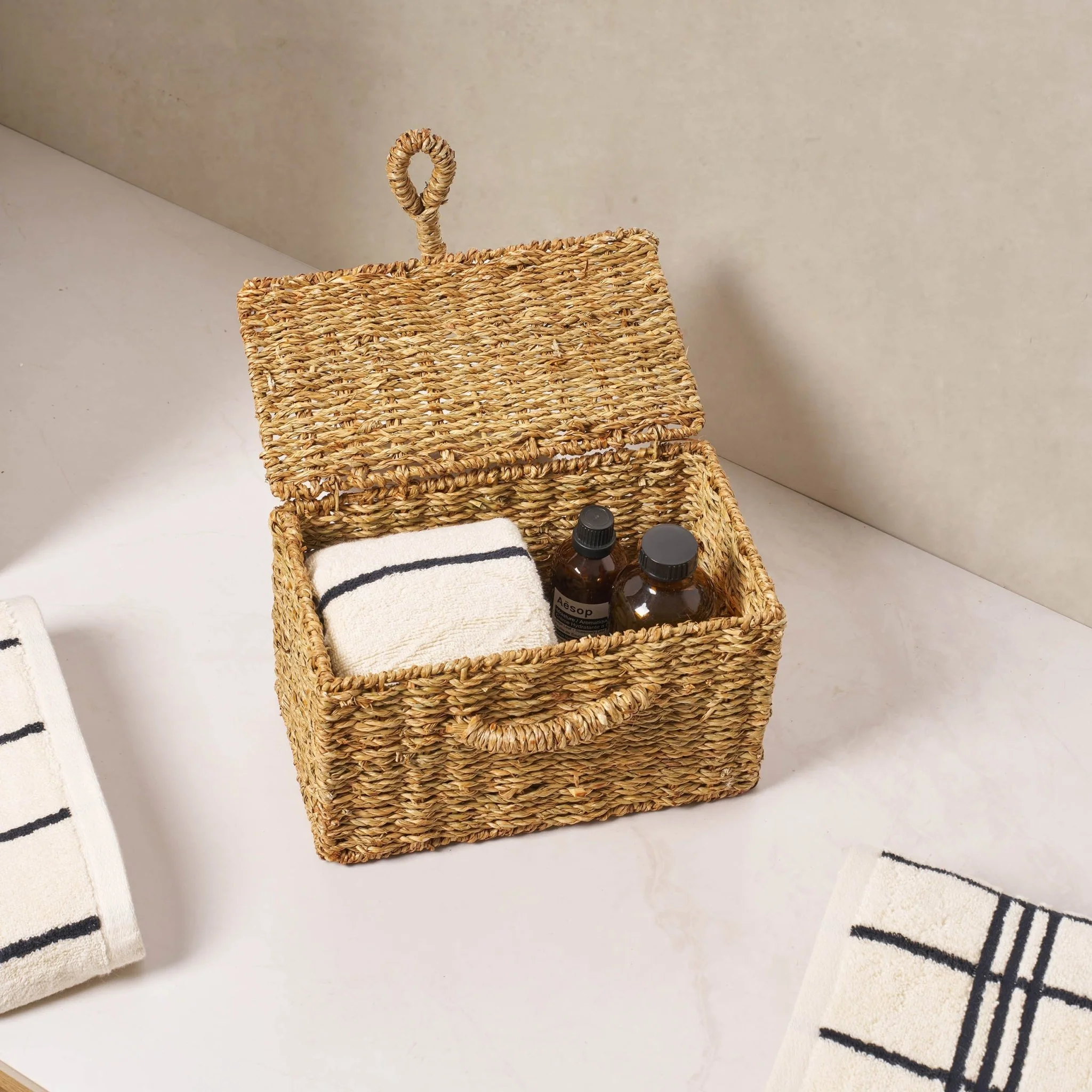 Seagrass Storage Basket - Natural - Image 3