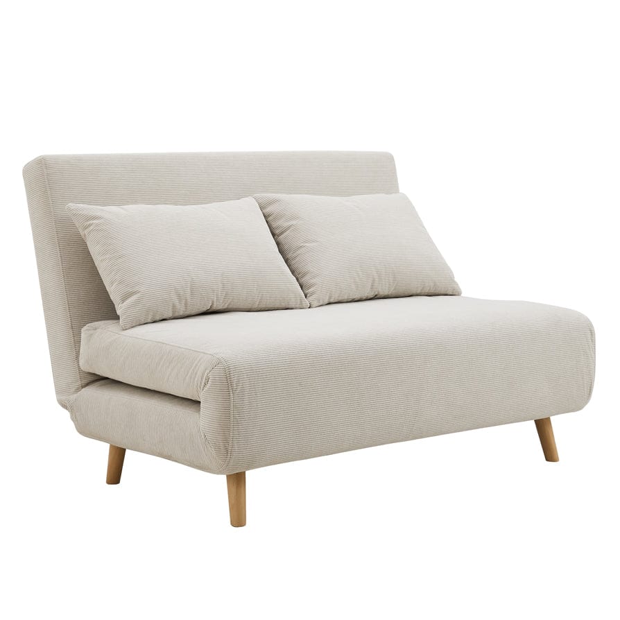 Seattle Double Click Clack Sofa Bed - Corduroy - Pebble - Image 2
