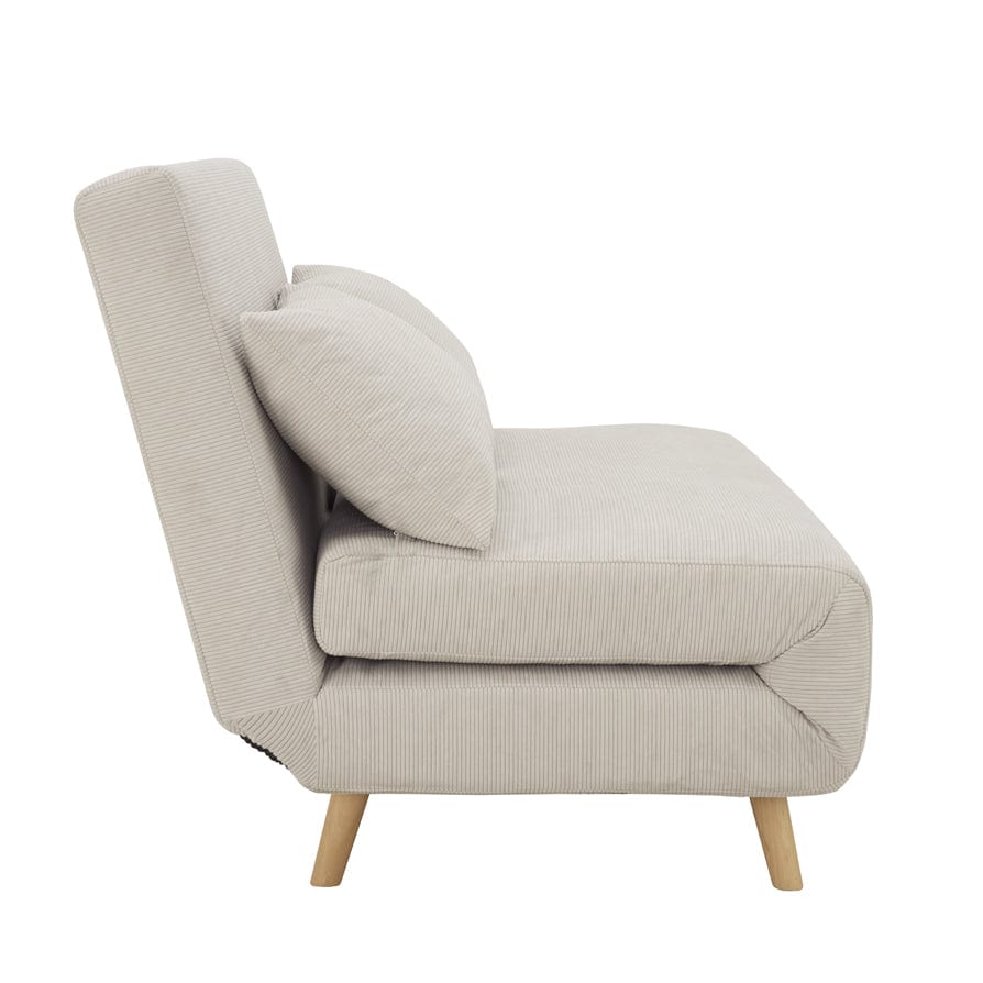 Seattle Double Click Clack Sofa Bed - Corduroy - Pebble - Image 4