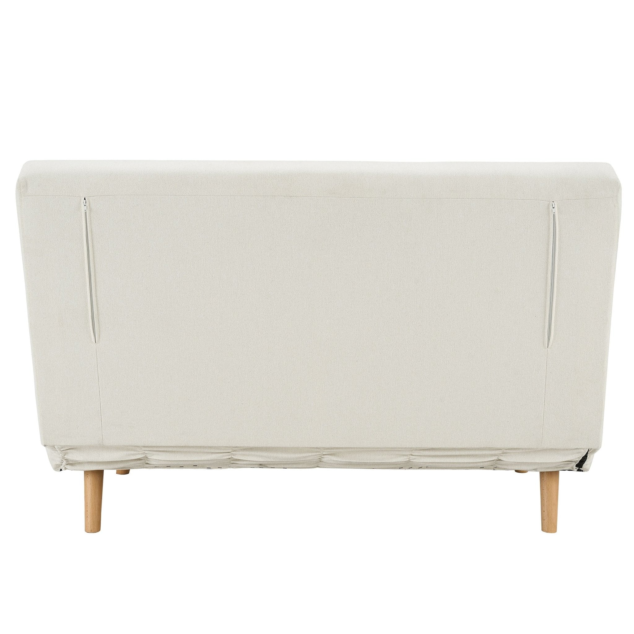 Seattle Double Click Clack Sofa Bed - Cream Linen - Image 4