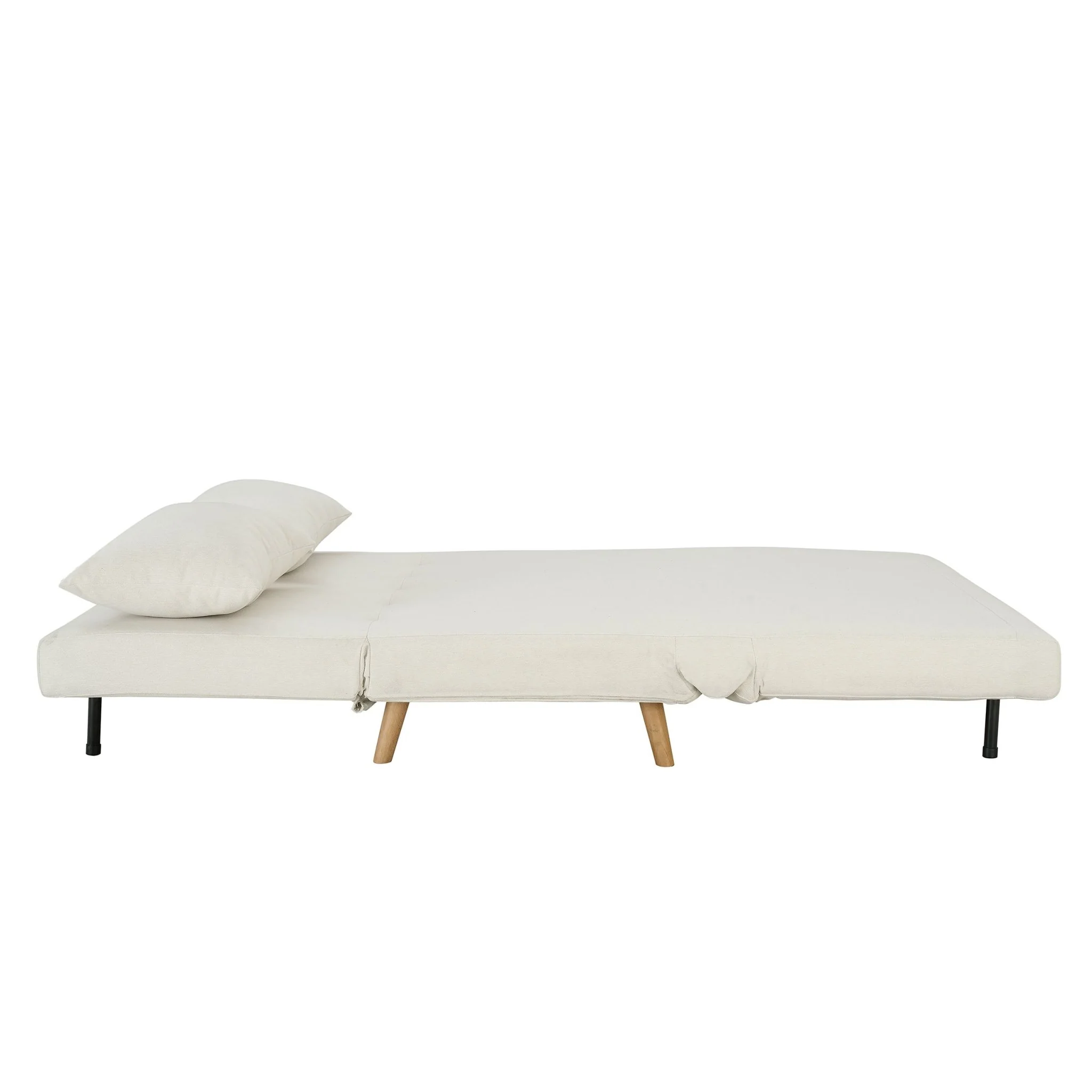 Seattle Double Click Clack Sofa Bed - Cream Linen - Image 6