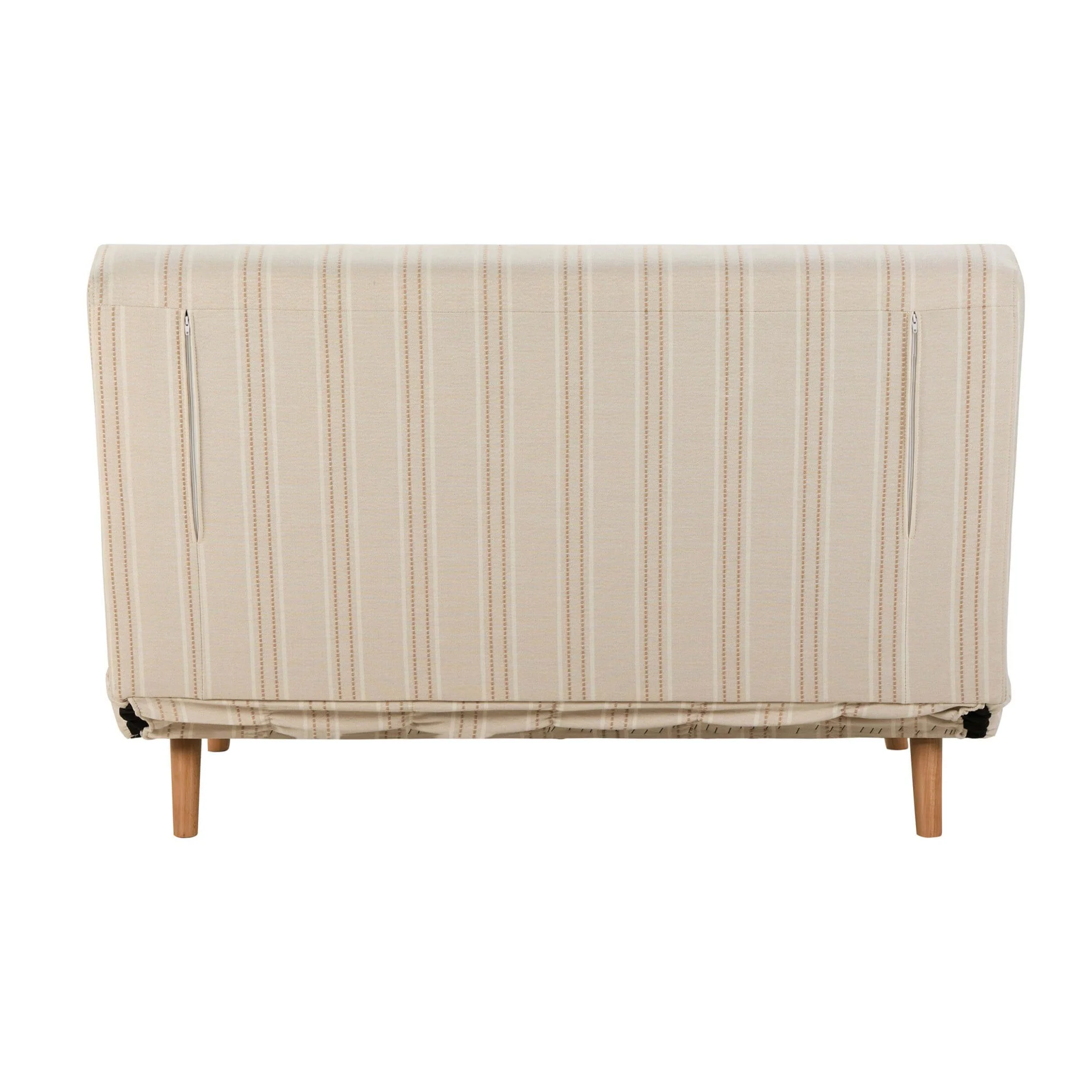Seattle Double Click Clack Sofa Bed - Natural Stitched Stripe - Image 6
