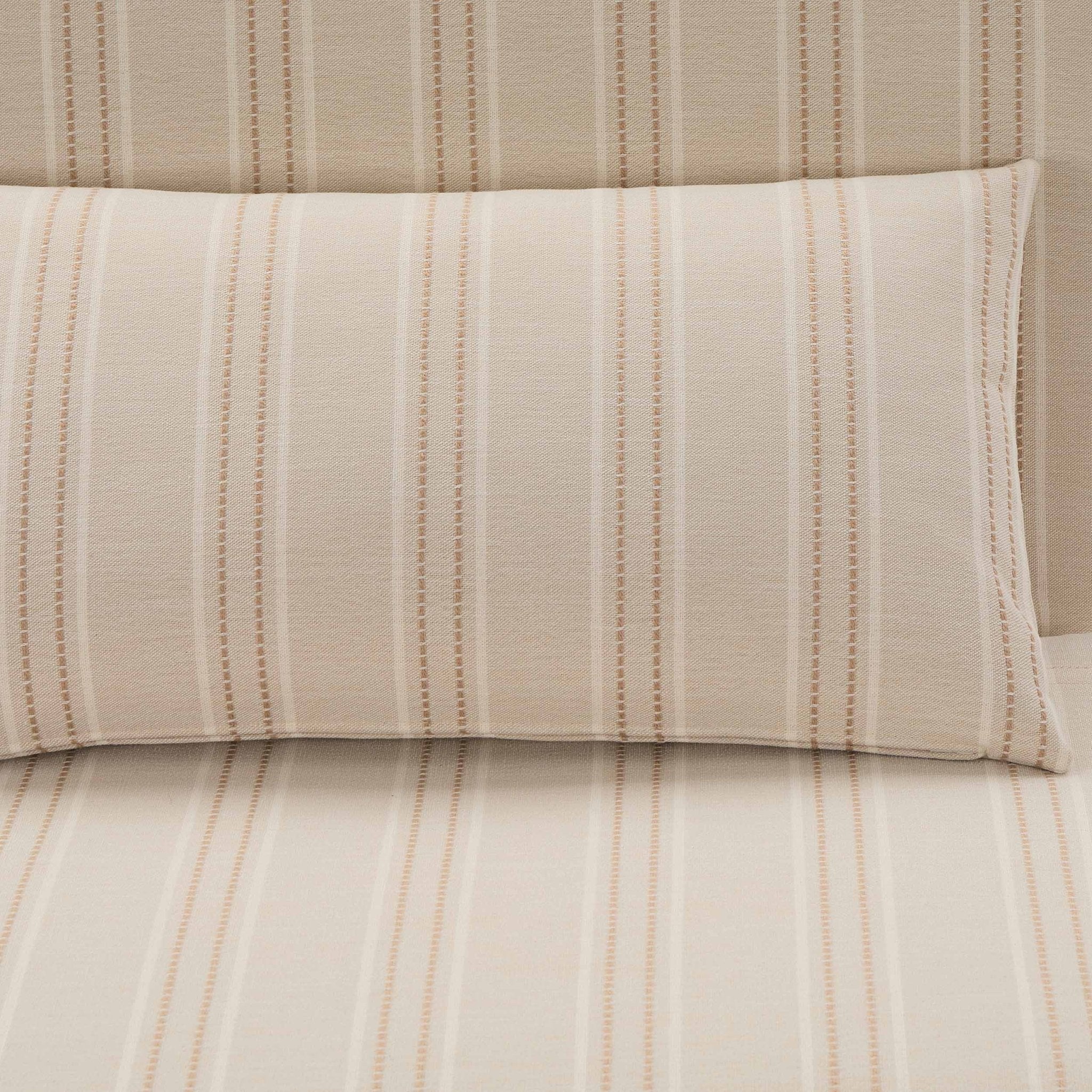 Seattle Double Click Clack Sofa Bed - Natural Stitched Stripe - Image 7