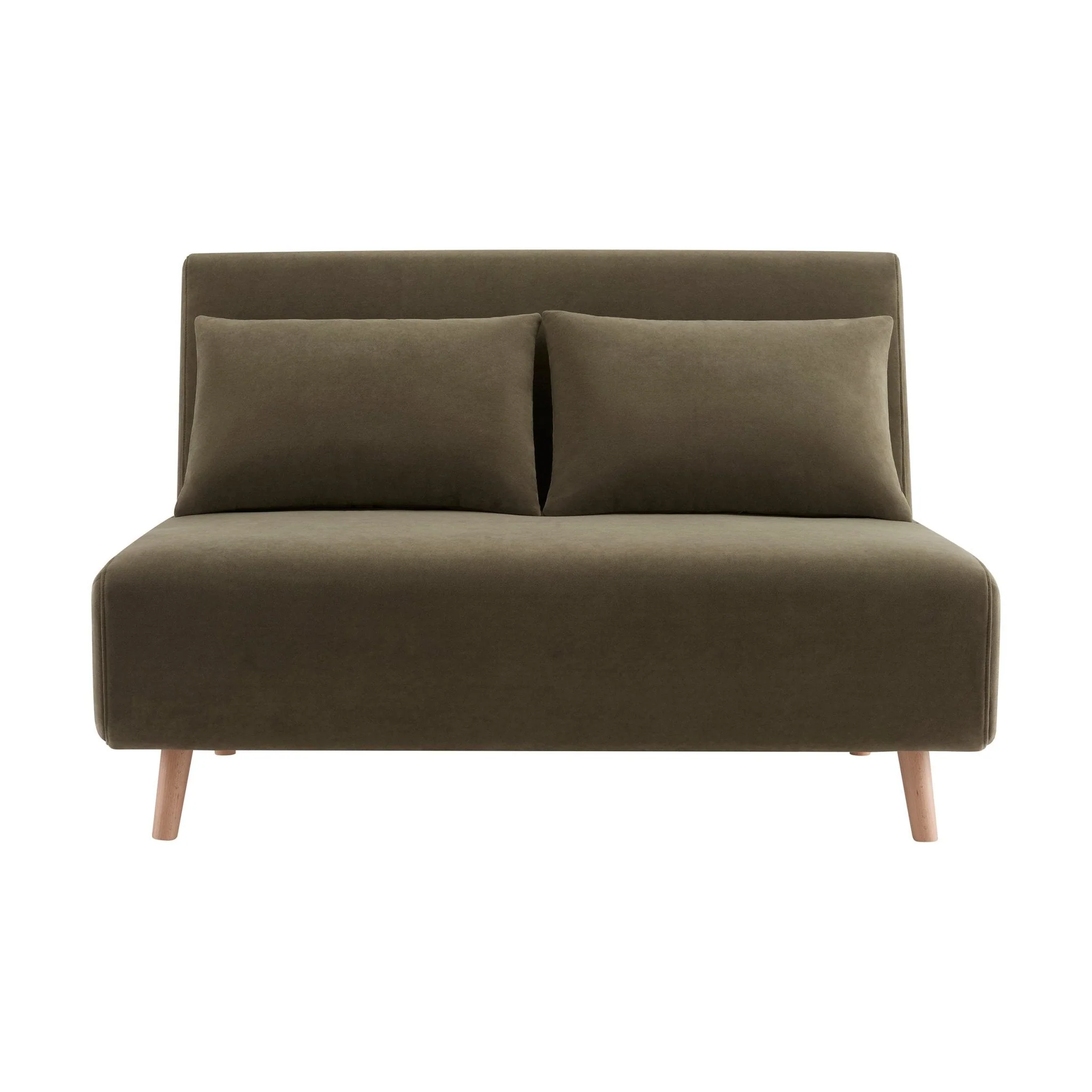 Seattle Double Click Clack Sofa Bed - Olive Green - Image 3