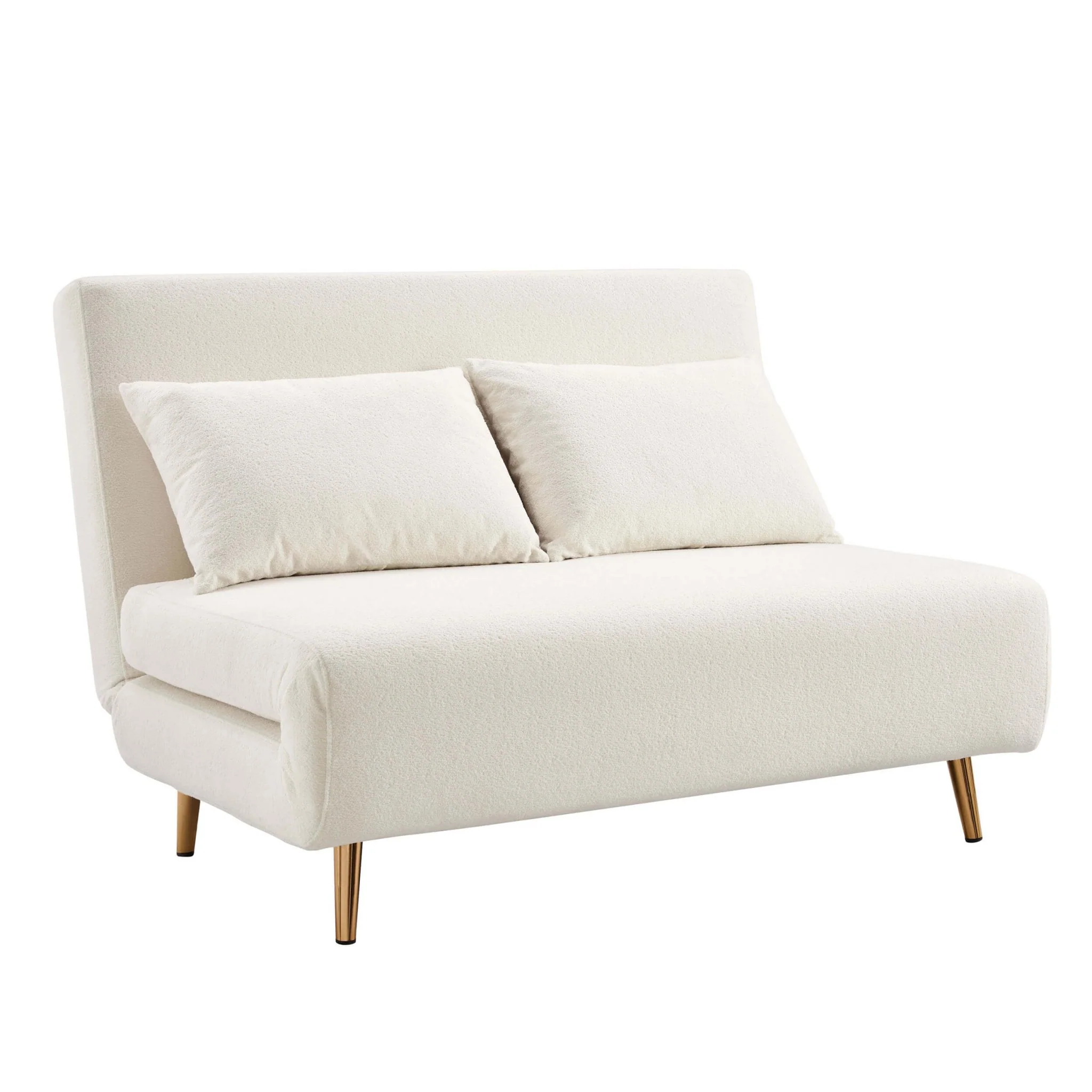 Seattle Double Click Clack Sofa Bed - Teddy Cream - Image 2