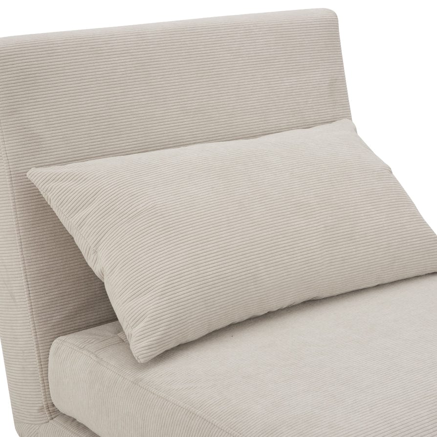 Seattle Single Click Clack Sofa Bed - Corduroy - Pebble - Image 4