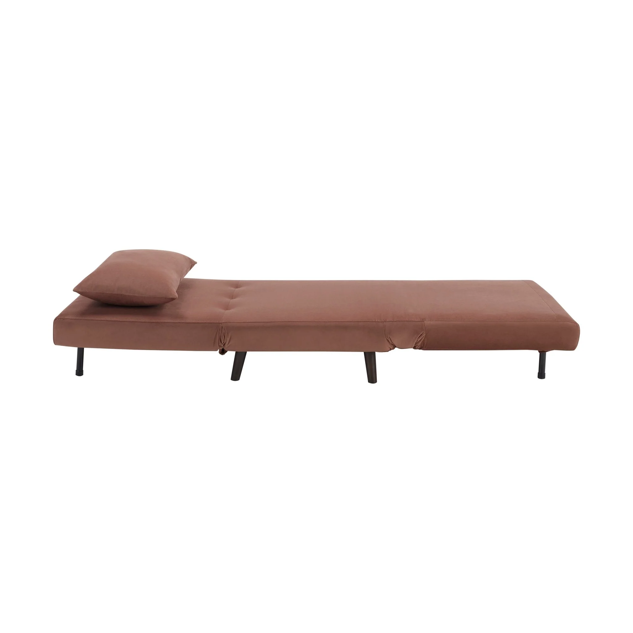 Seattle Single Click Clack Sofa Bed - Mauve - Image 2