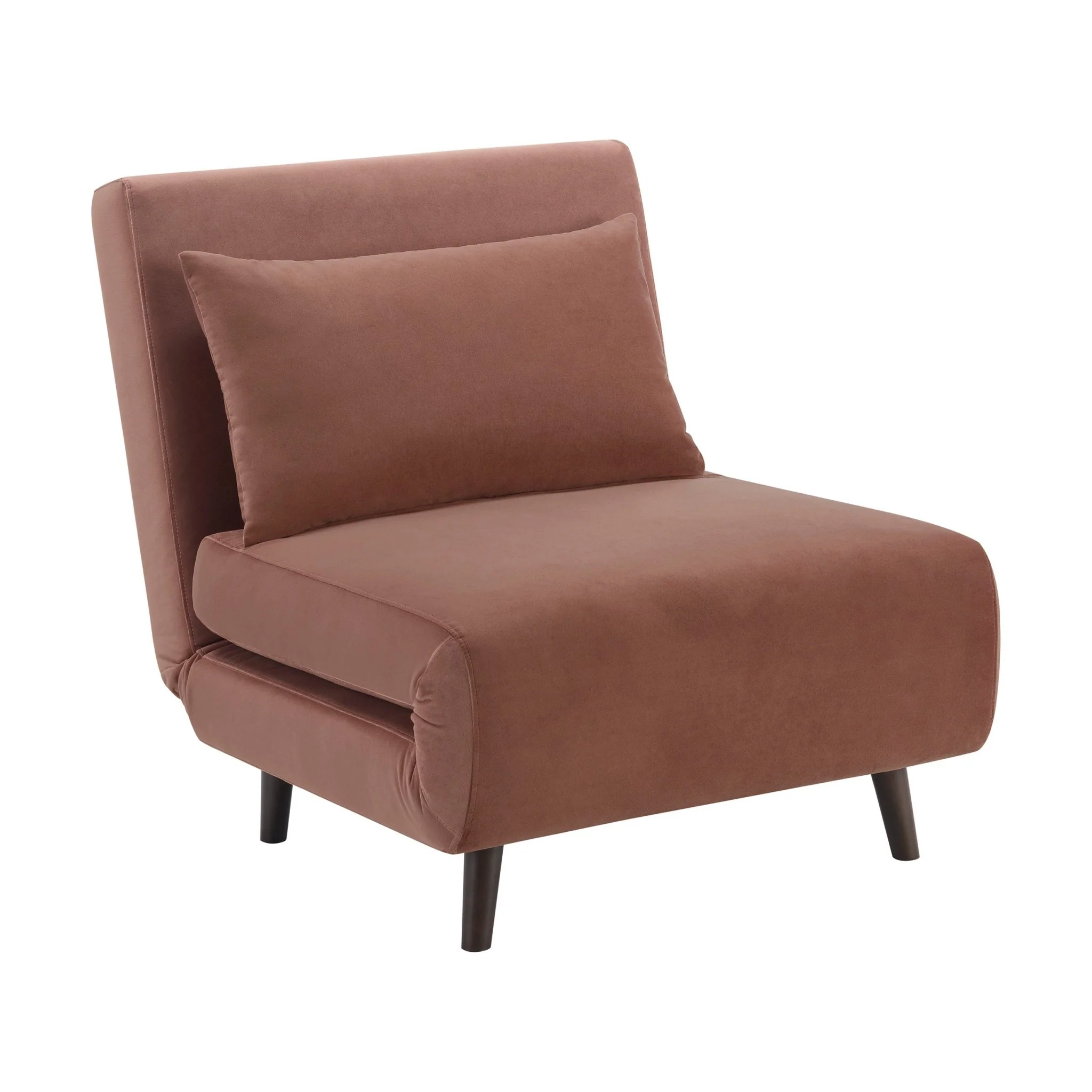 Seattle Single Click Clack Sofa Bed - Mauve - Image 3