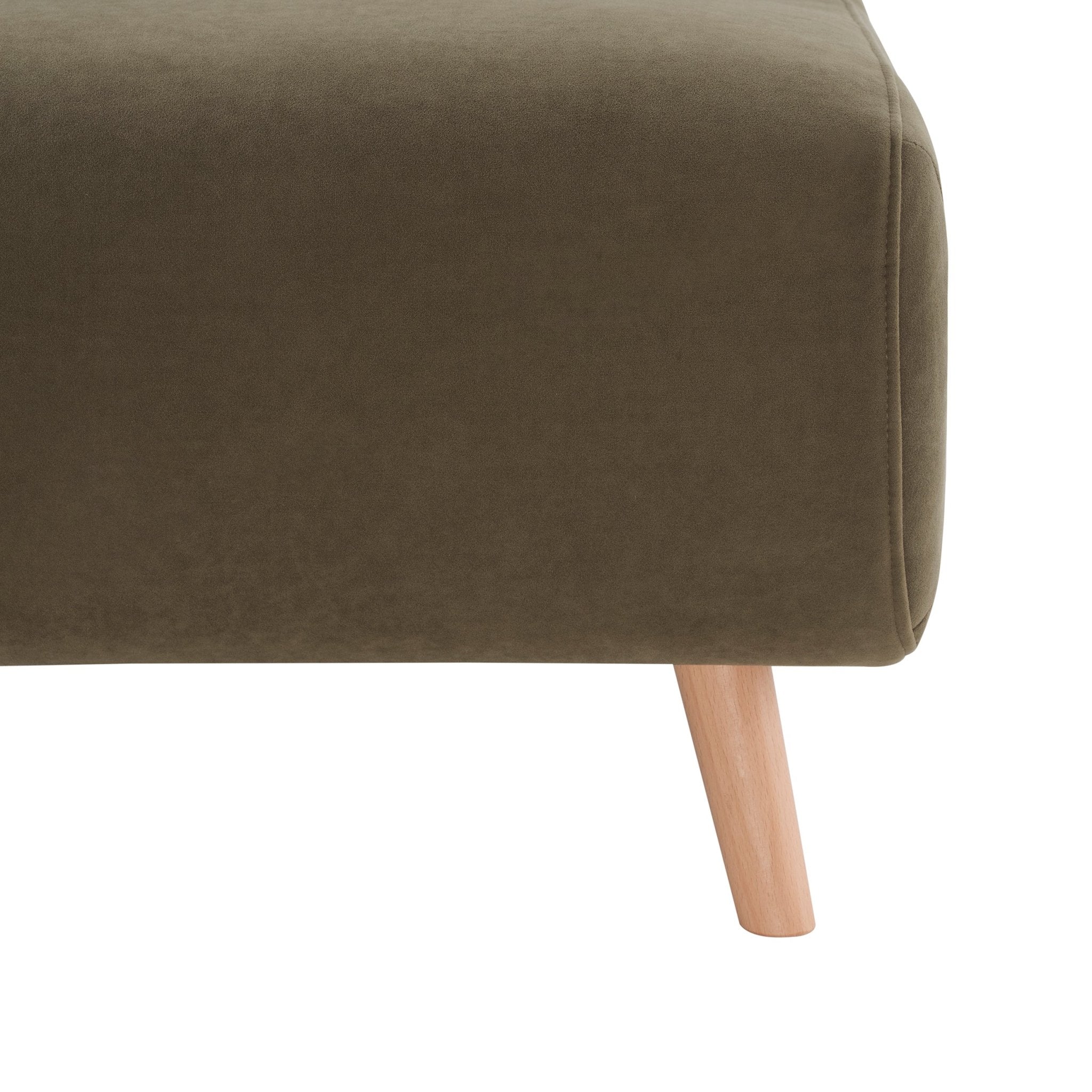 Seattle Single Click Clack Sofa Bed - Olive Green - Image 9