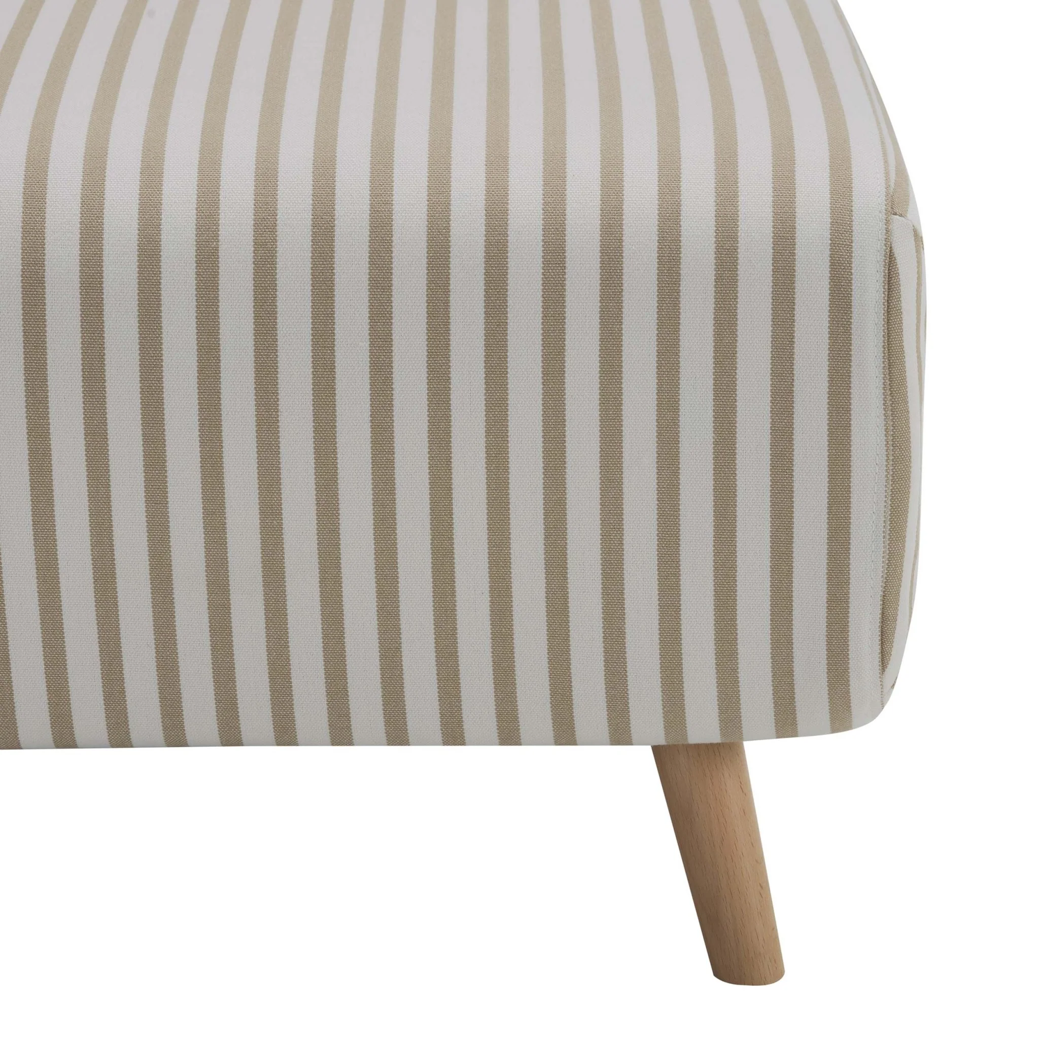 Seattle Single Click Clack Sofa Bed - Sand Stripe - Image 6