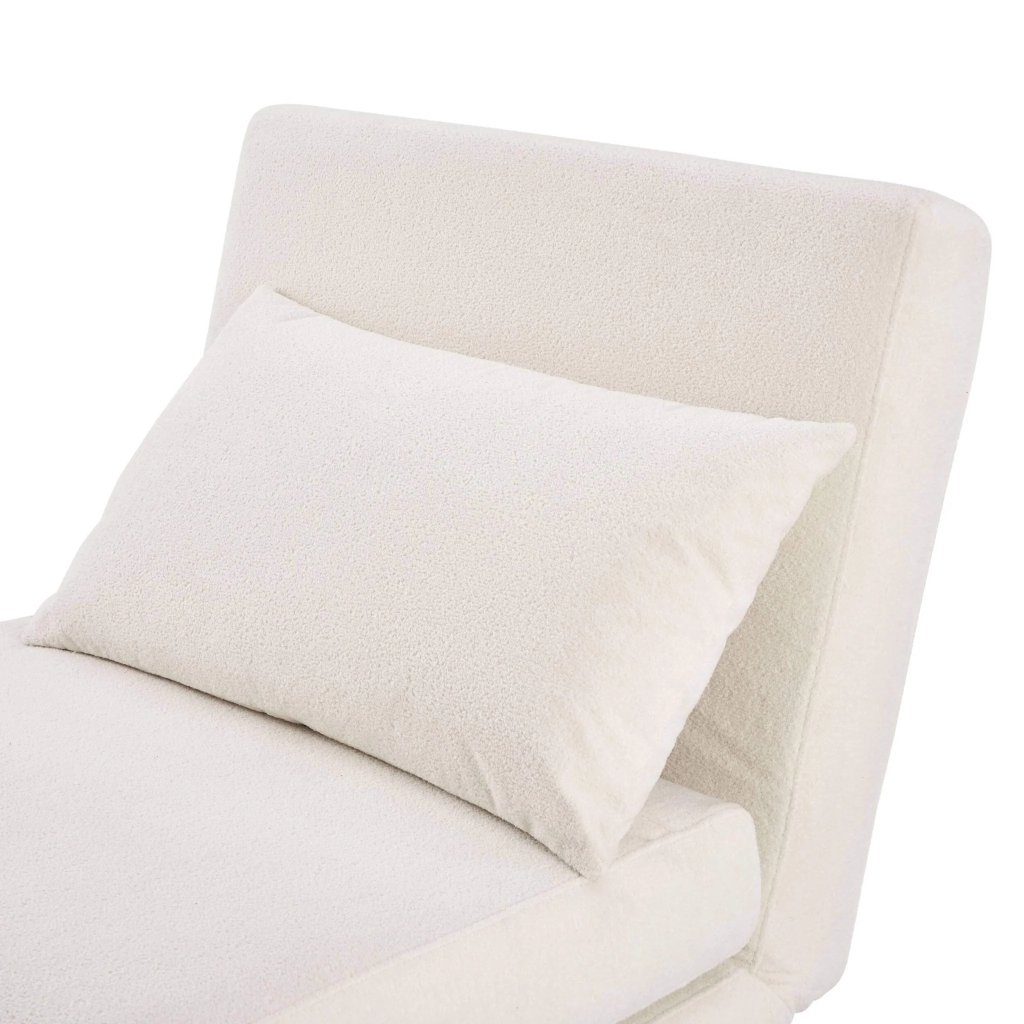 Seattle Single Click Clack Sofa Bed - Teddy Cream - Image 8