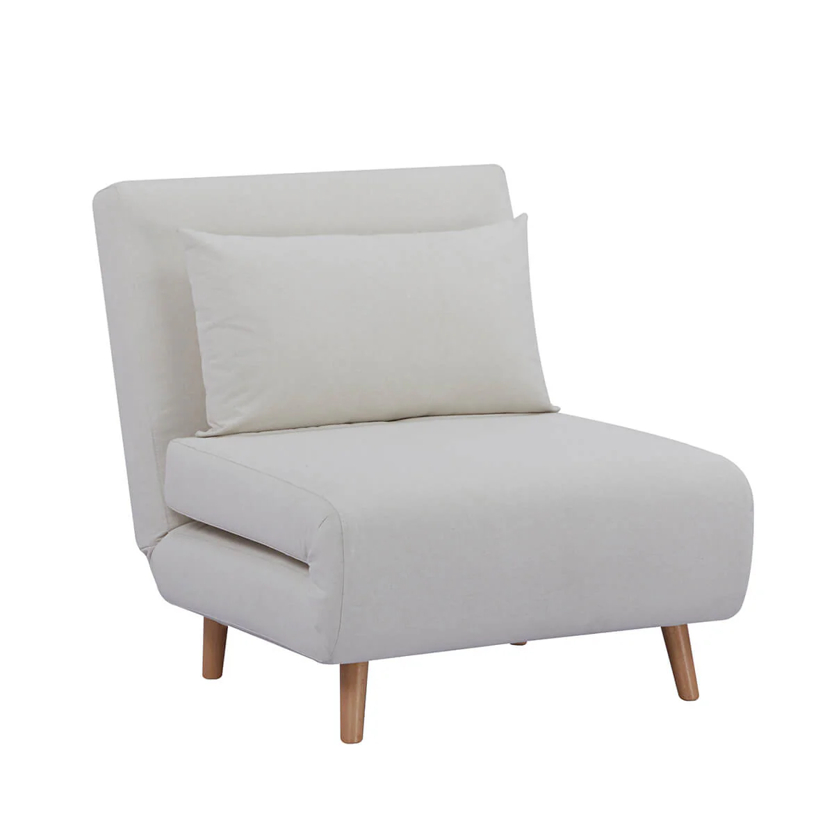 Seattle Single Click Clack Sofa Bed - Warm Natural - Image 3