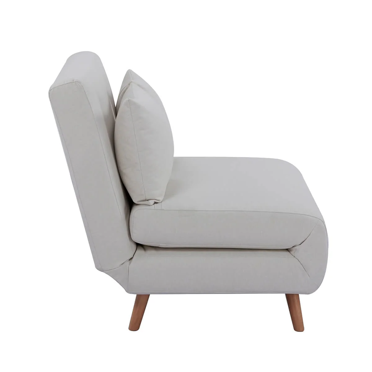 Seattle Single Click Clack Sofa Bed - Warm Natural - Image 4
