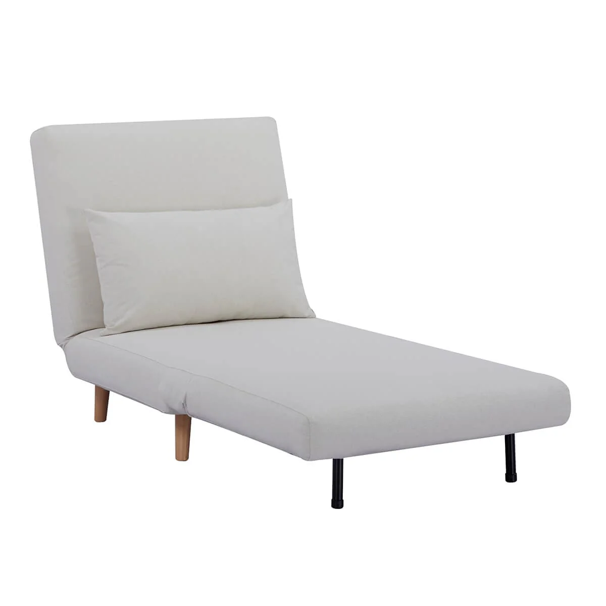 Seattle Single Click Clack Sofa Bed - Warm Natural - Image 6