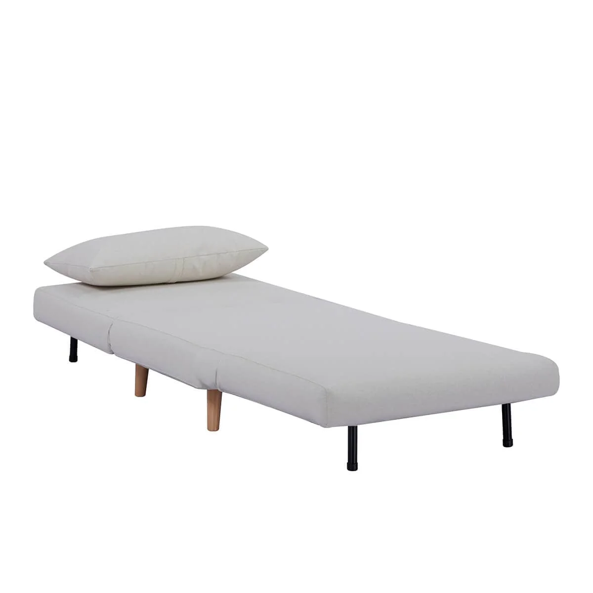 Seattle Single Click Clack Sofa Bed - Warm Natural - Image 8