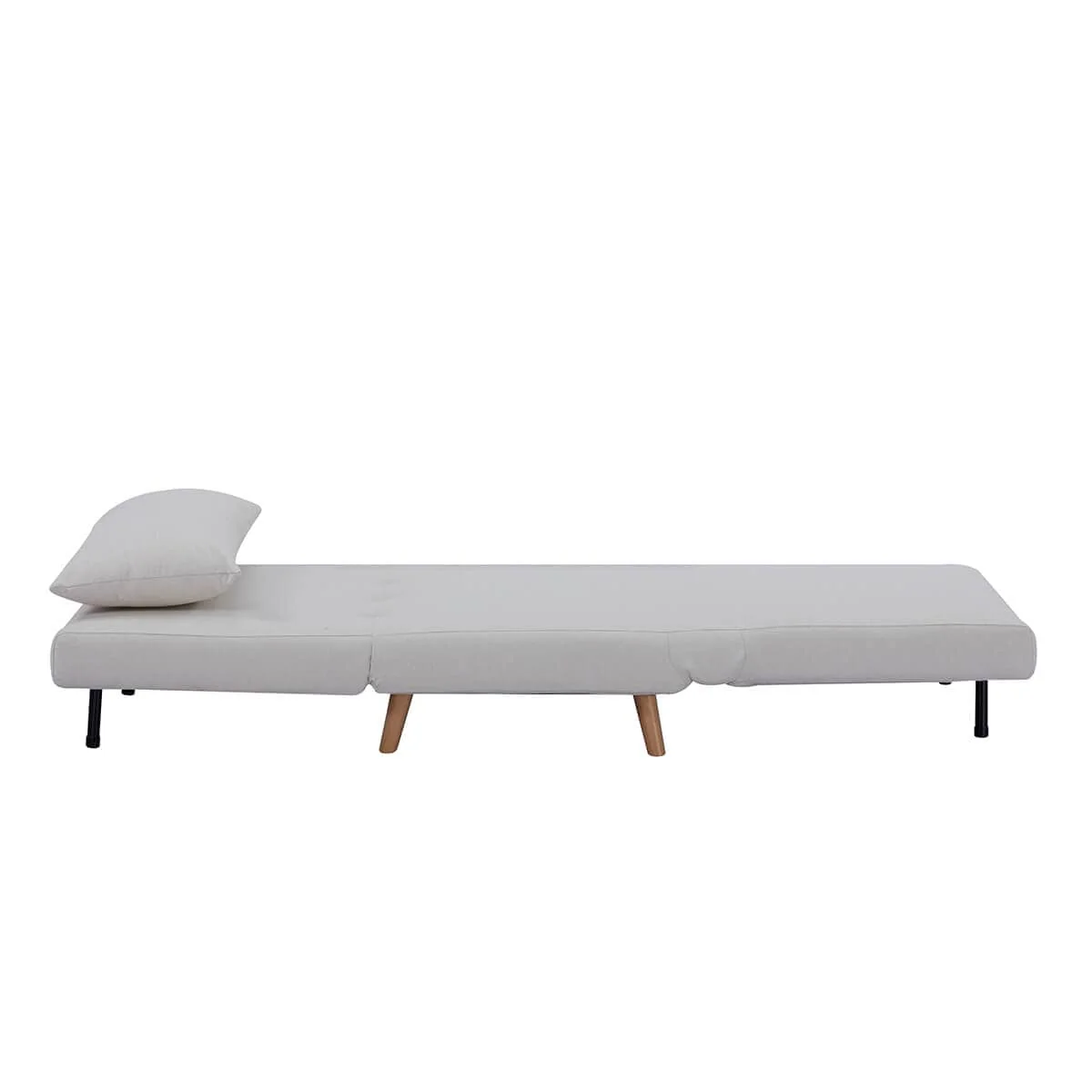 Seattle Single Click Clack Sofa Bed - Warm Natural - Image 9