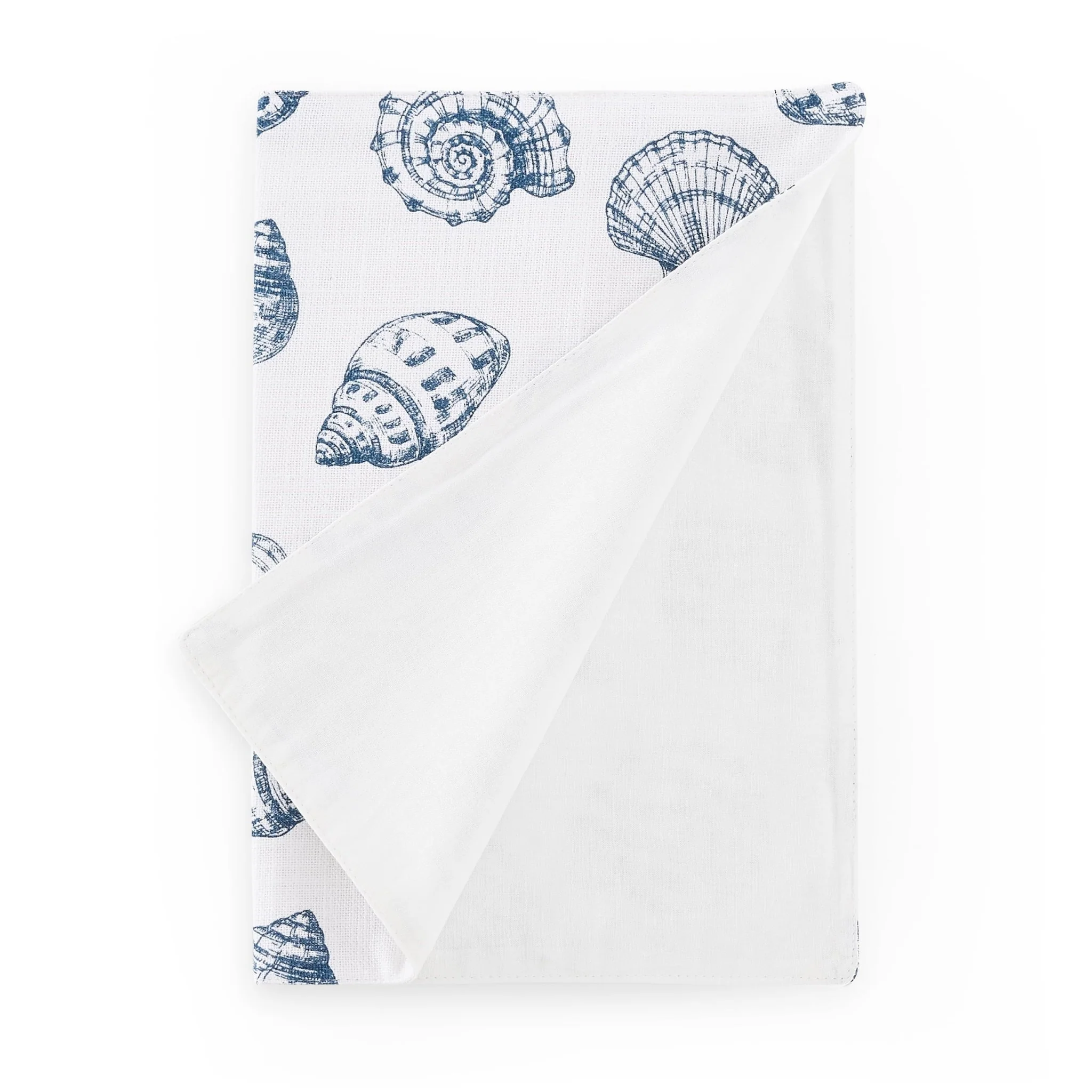 Shell Print Set of 4 Placemats - Natural/ Blue - Image 5
