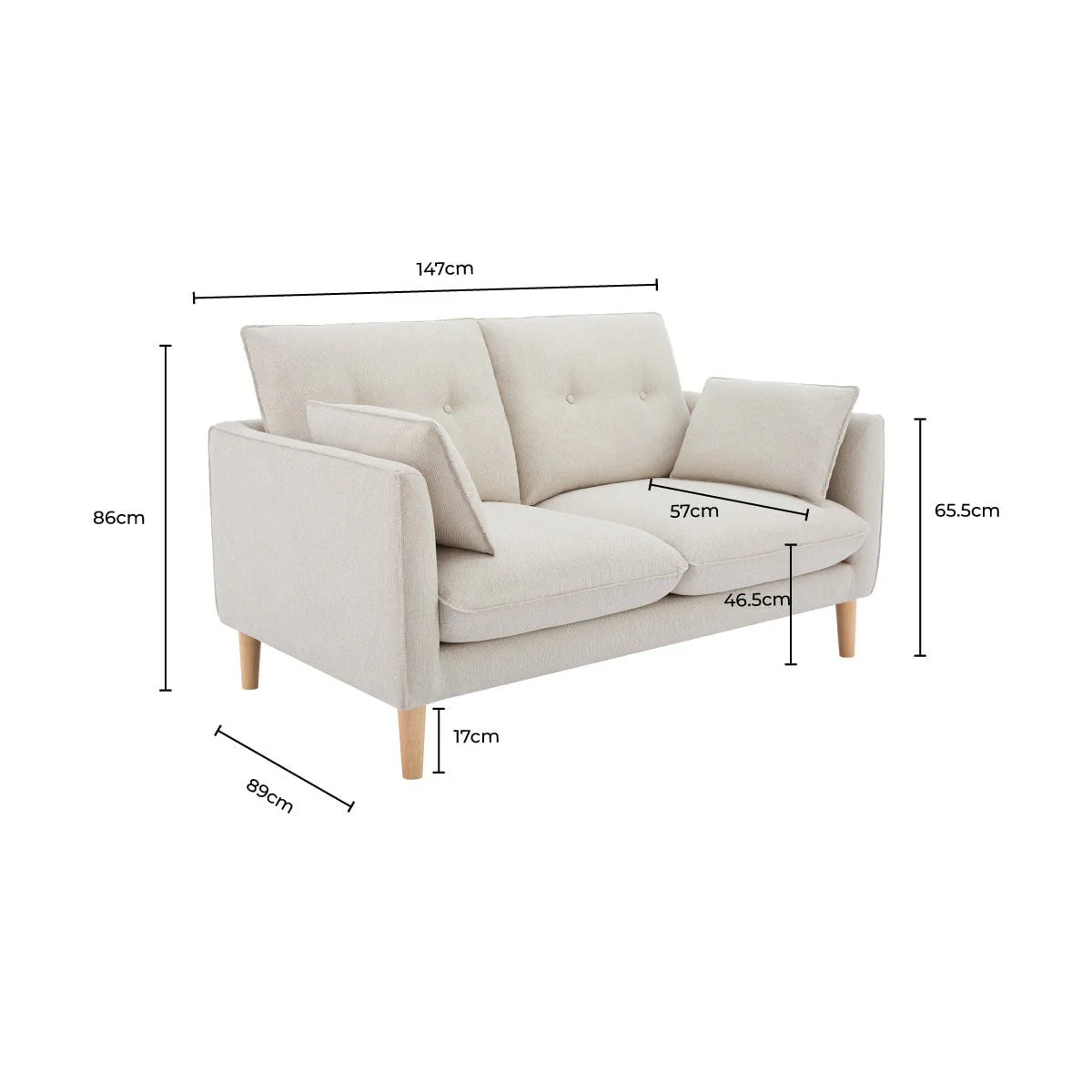 Shoreditch 2 Seater Sofa - Woven Green - Image 10