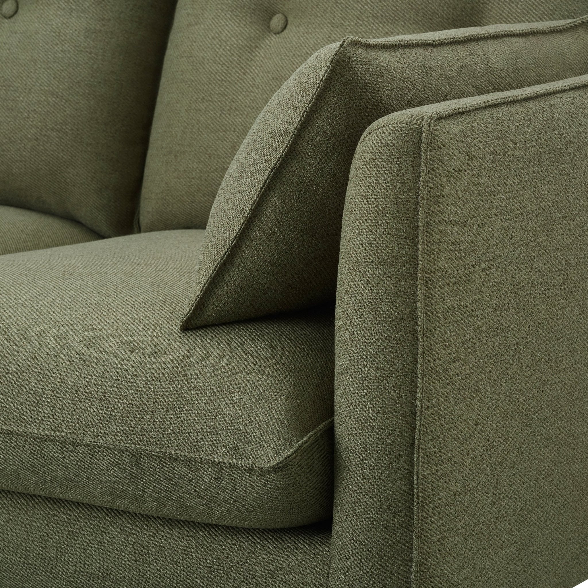 Shoreditch 2 Seater Sofa - Woven Green - Image 5