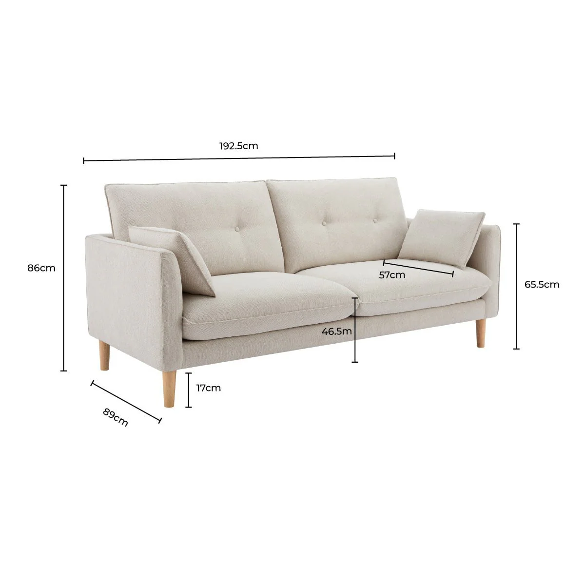 Shoreditch 3 Seater Sofa - Woven Green - Image 9