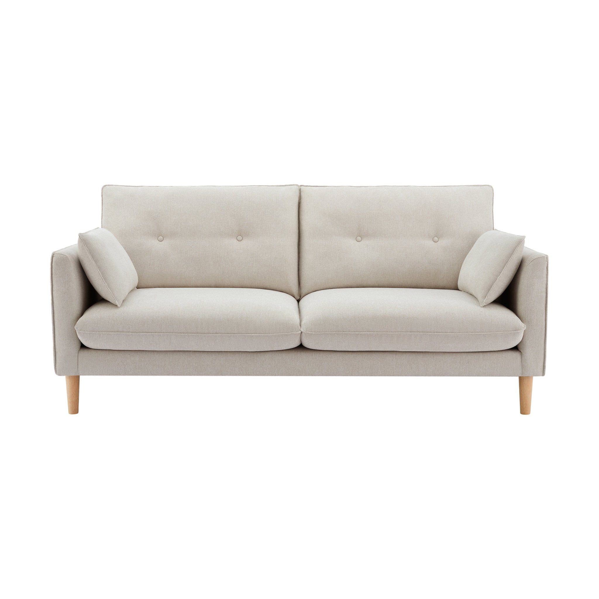 Shoreditch 3 Seater Sofa - Natural - Image 4