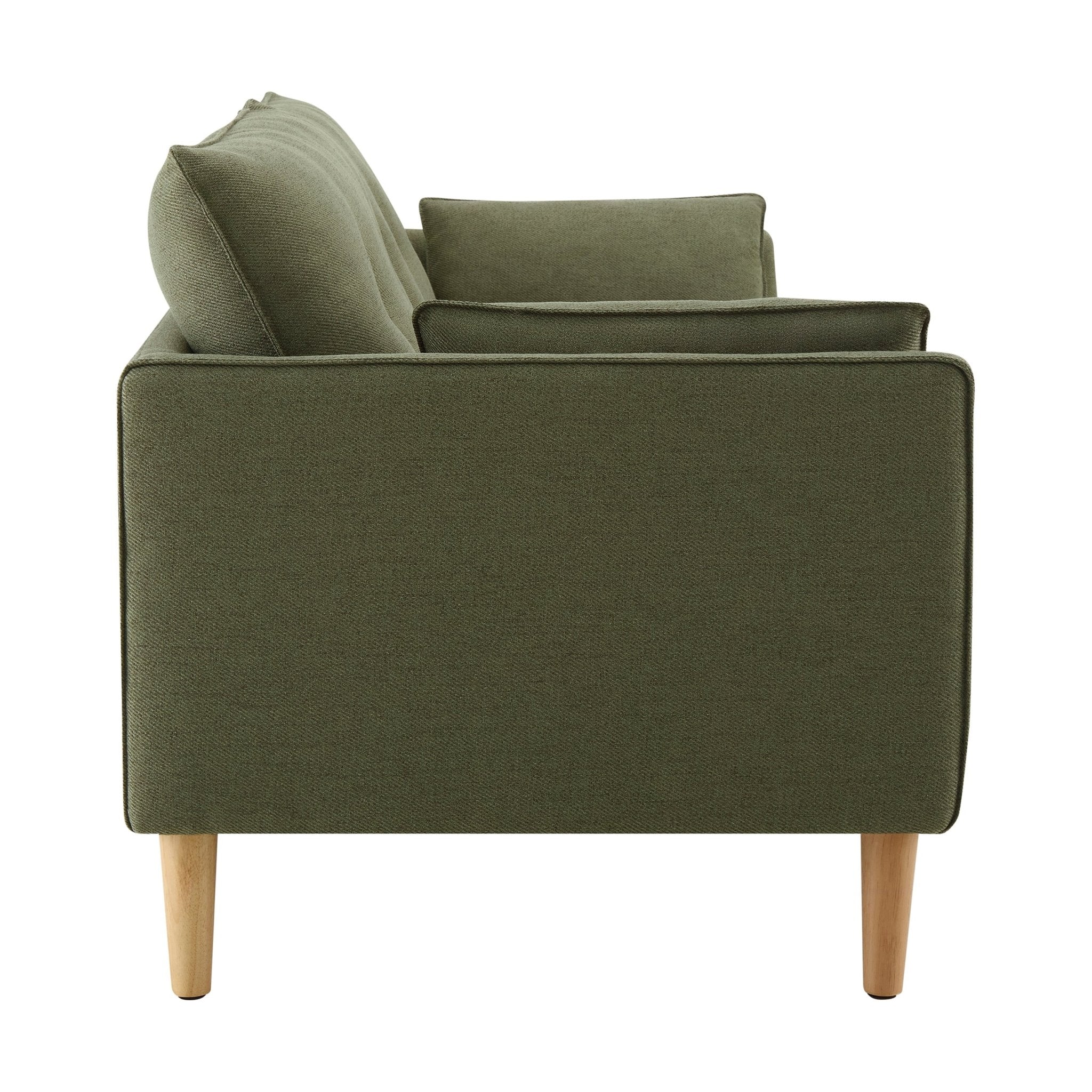 Shoreditch 3 Seater Sofa - Woven Green - Image 6