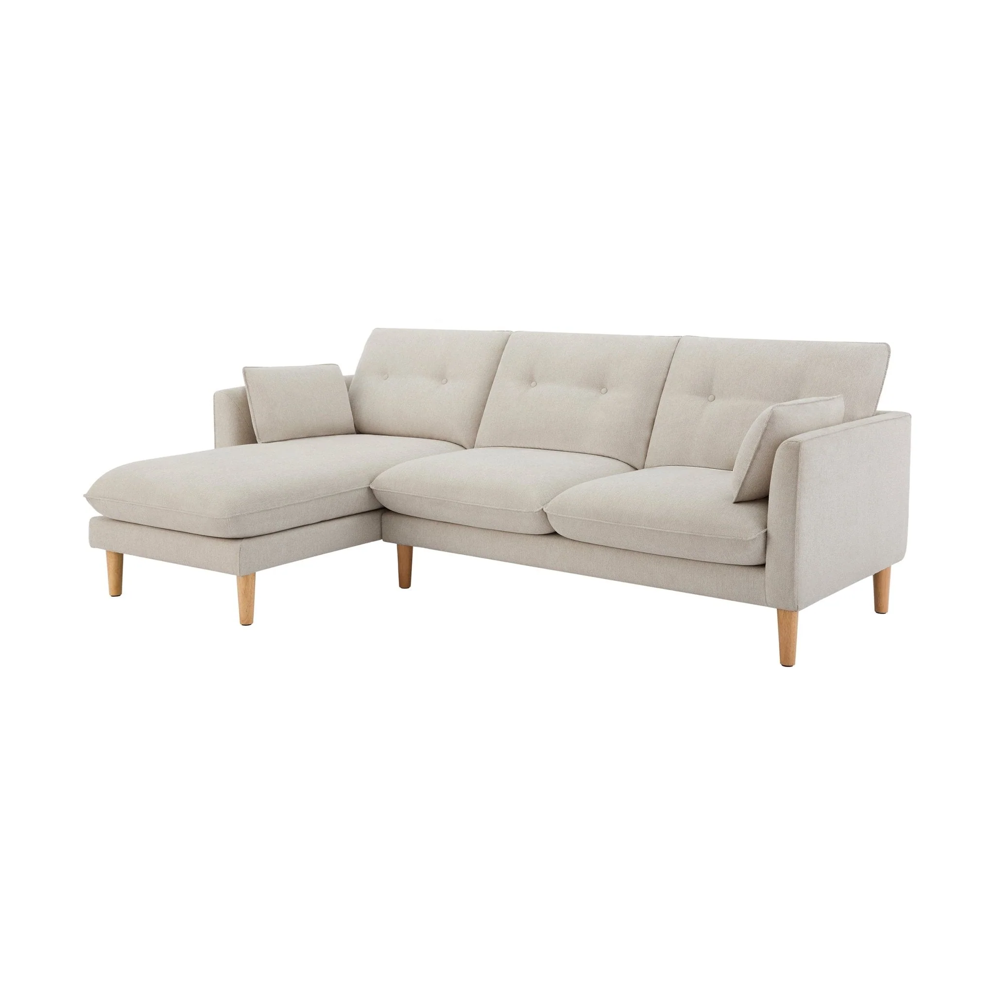 Shoreditch Left Hand Chaise Sofa - Natural - Image 2
