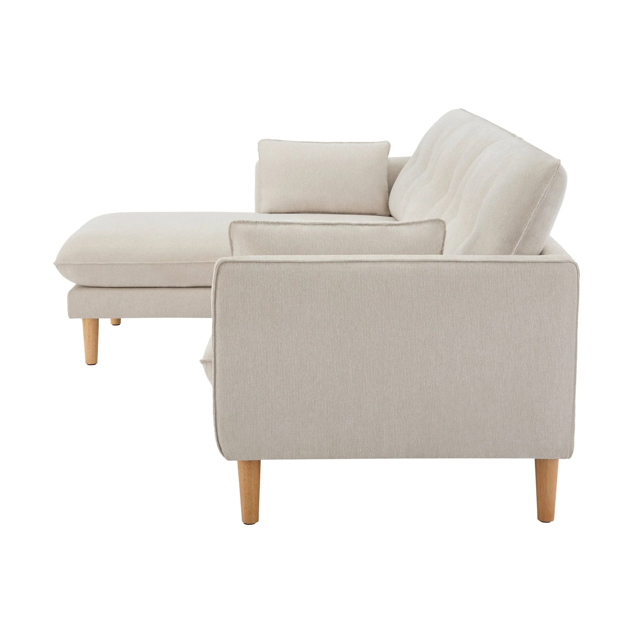 Shoreditch Left Hand Chaise Sofa - Natural - Image 4
