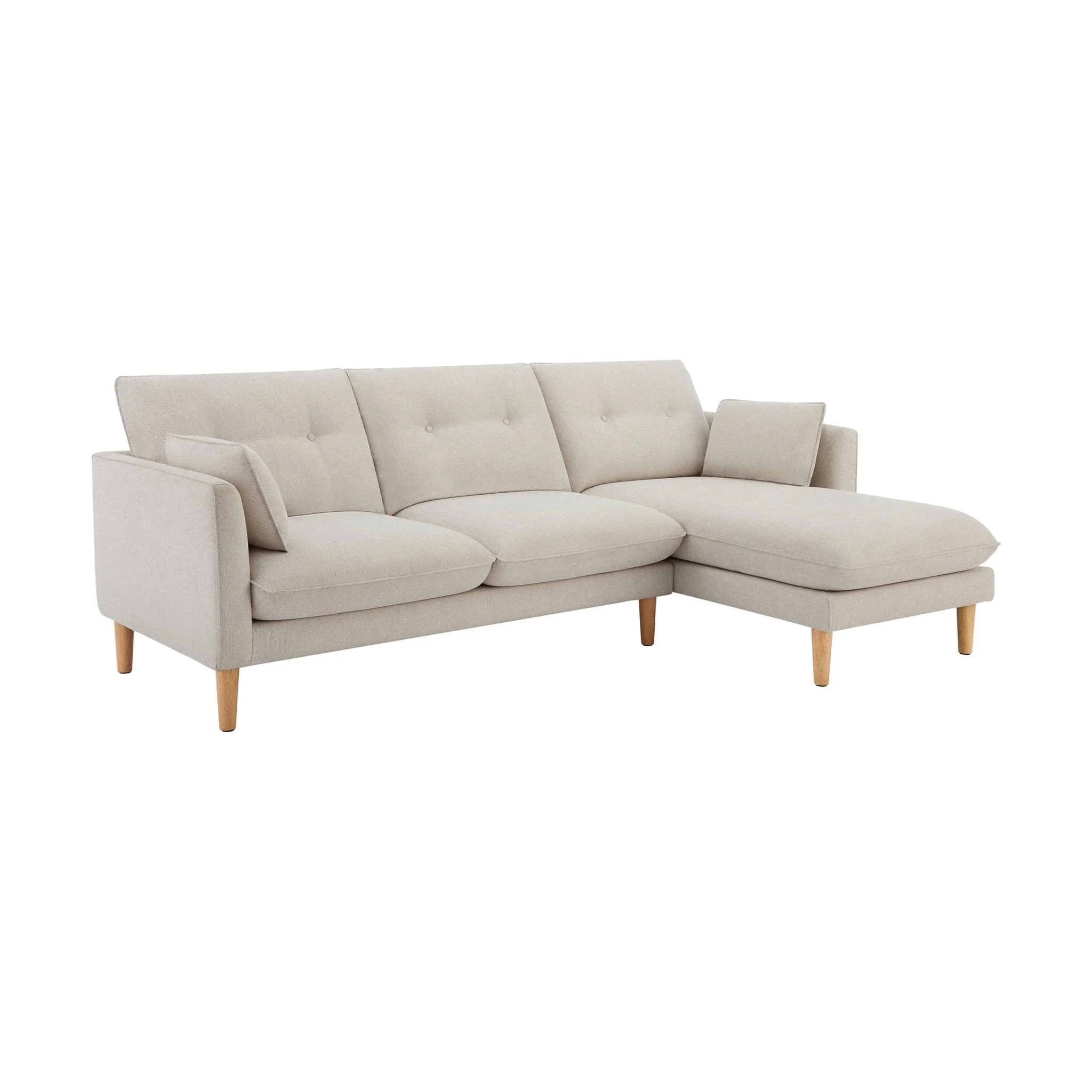 Shoreditch Right Hand Chaise Sofa - Natural - Image 2