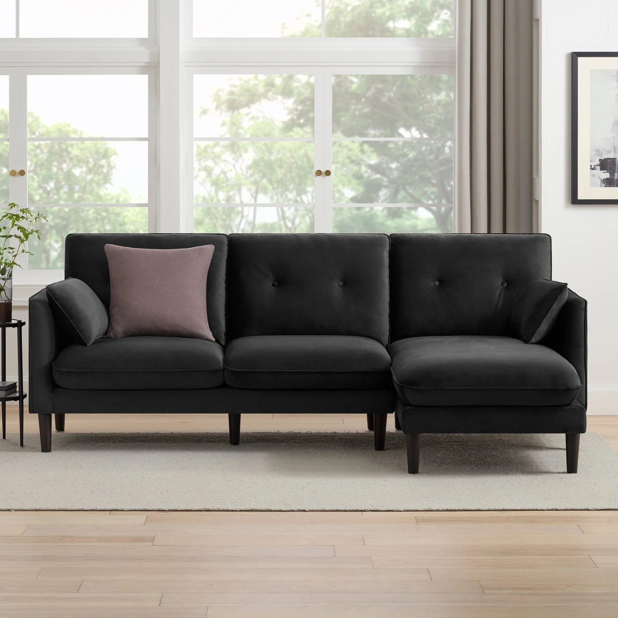 Shoreditch Right Hand Chaise Sofa - Ink - Image 3