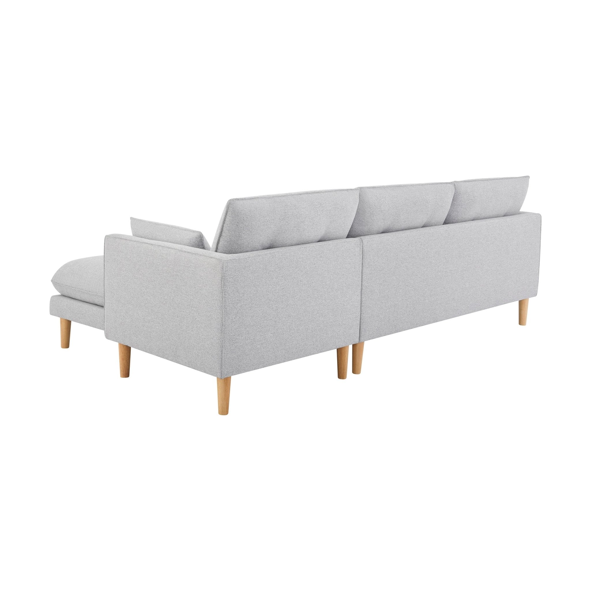 Shoreditch Right Hand Chaise Sofa - Light Grey - Image 5