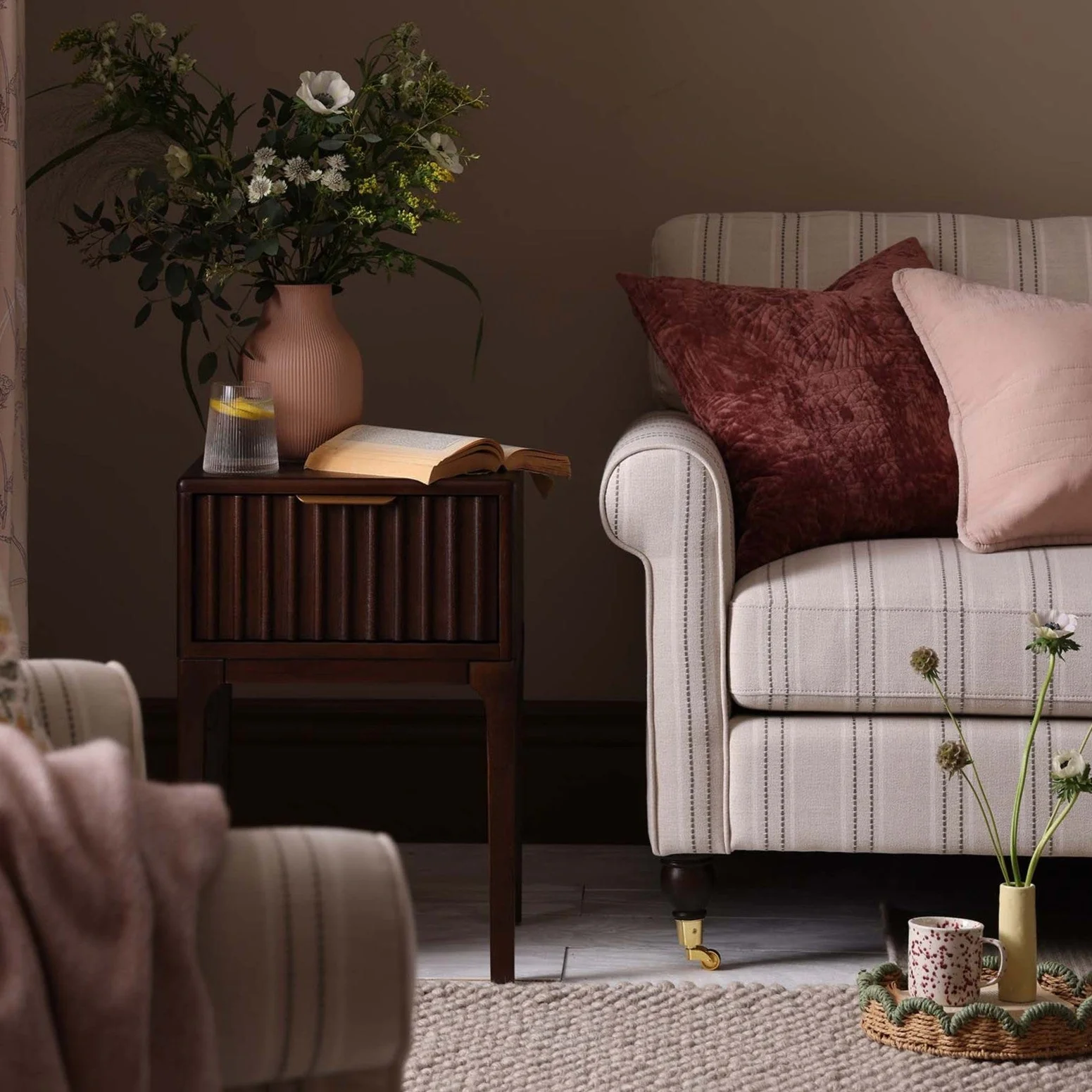 Sicily 2 Seater Sofa - Stripe - Image 3
