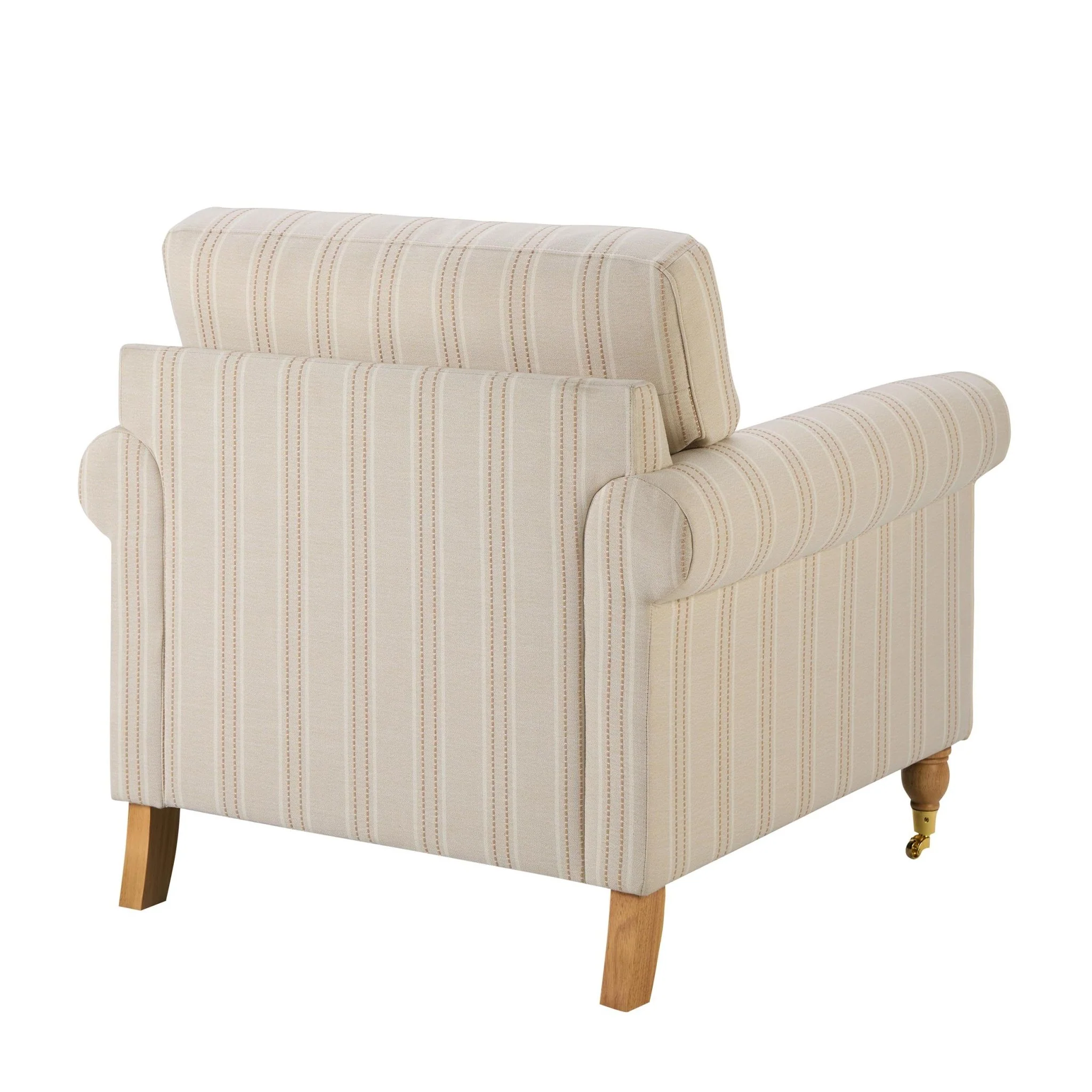Sicily Armchair - Natural Stitched Stripe - Image 5