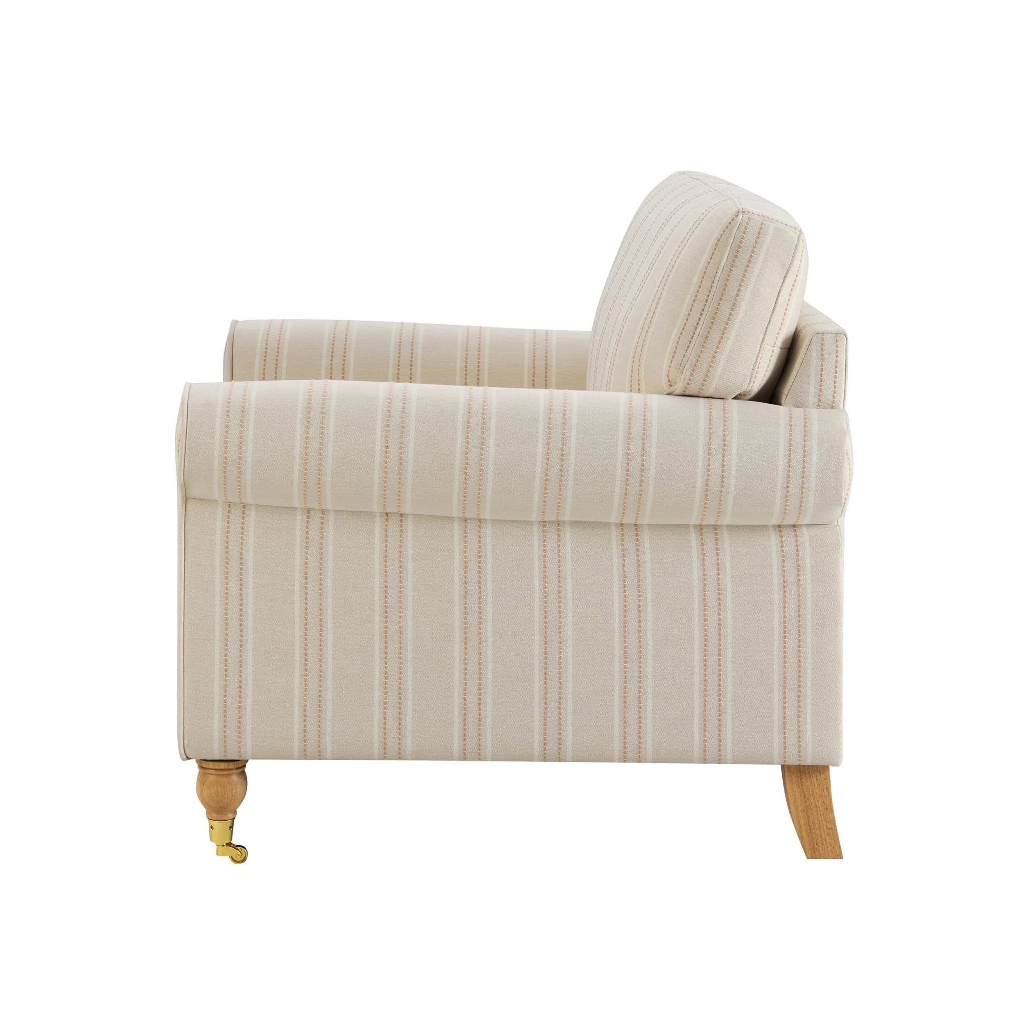 Sicily Armchair - Natural Stitched Stripe - Image 6