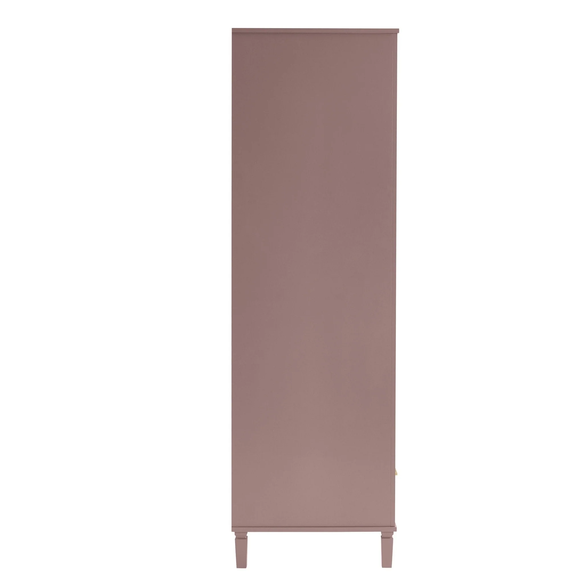 Sienna 2 Door Wardrobe with Drawer - Dusty Mauve - Image 3