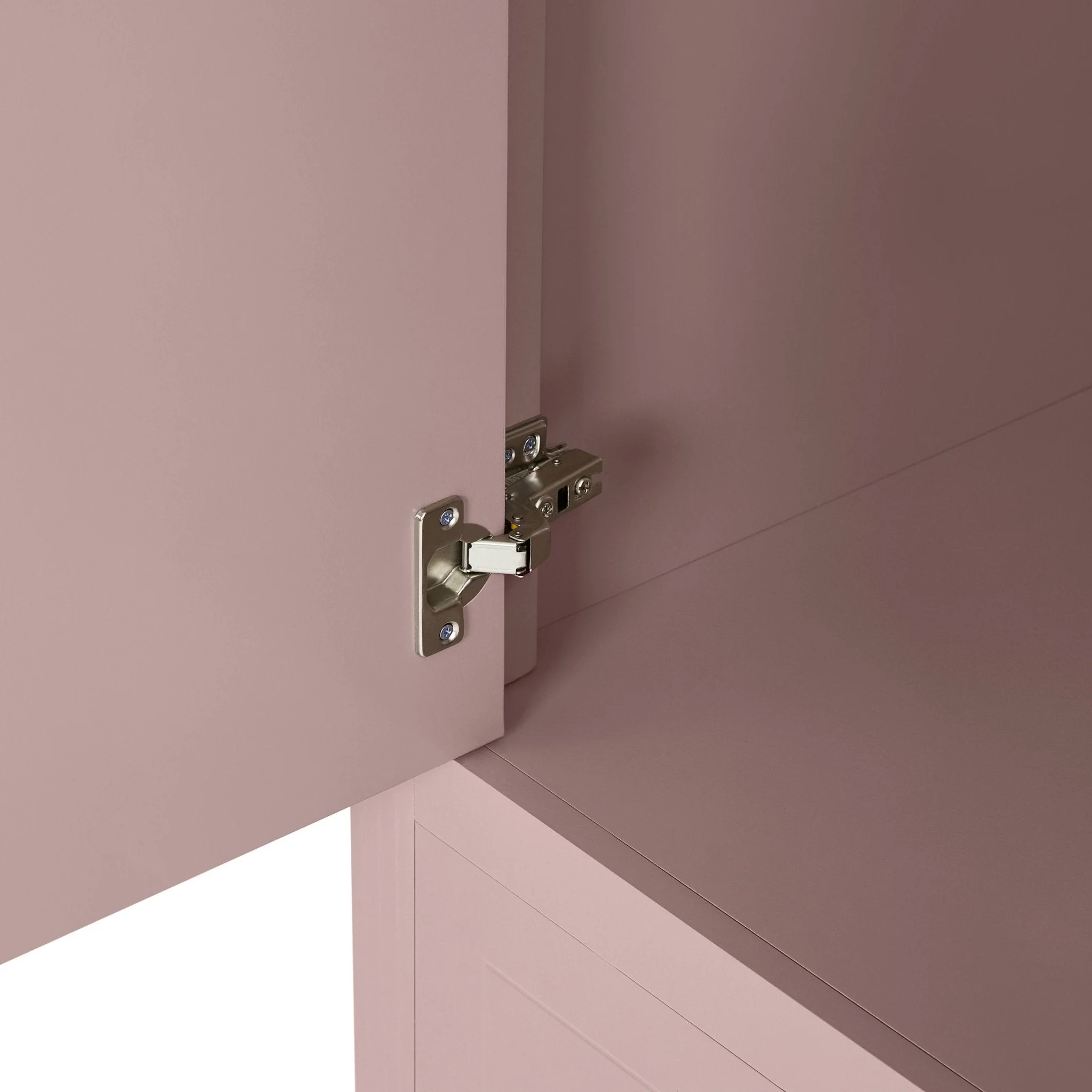 Sienna 2 Door Wardrobe with Drawer - Dusty Mauve - Image 5