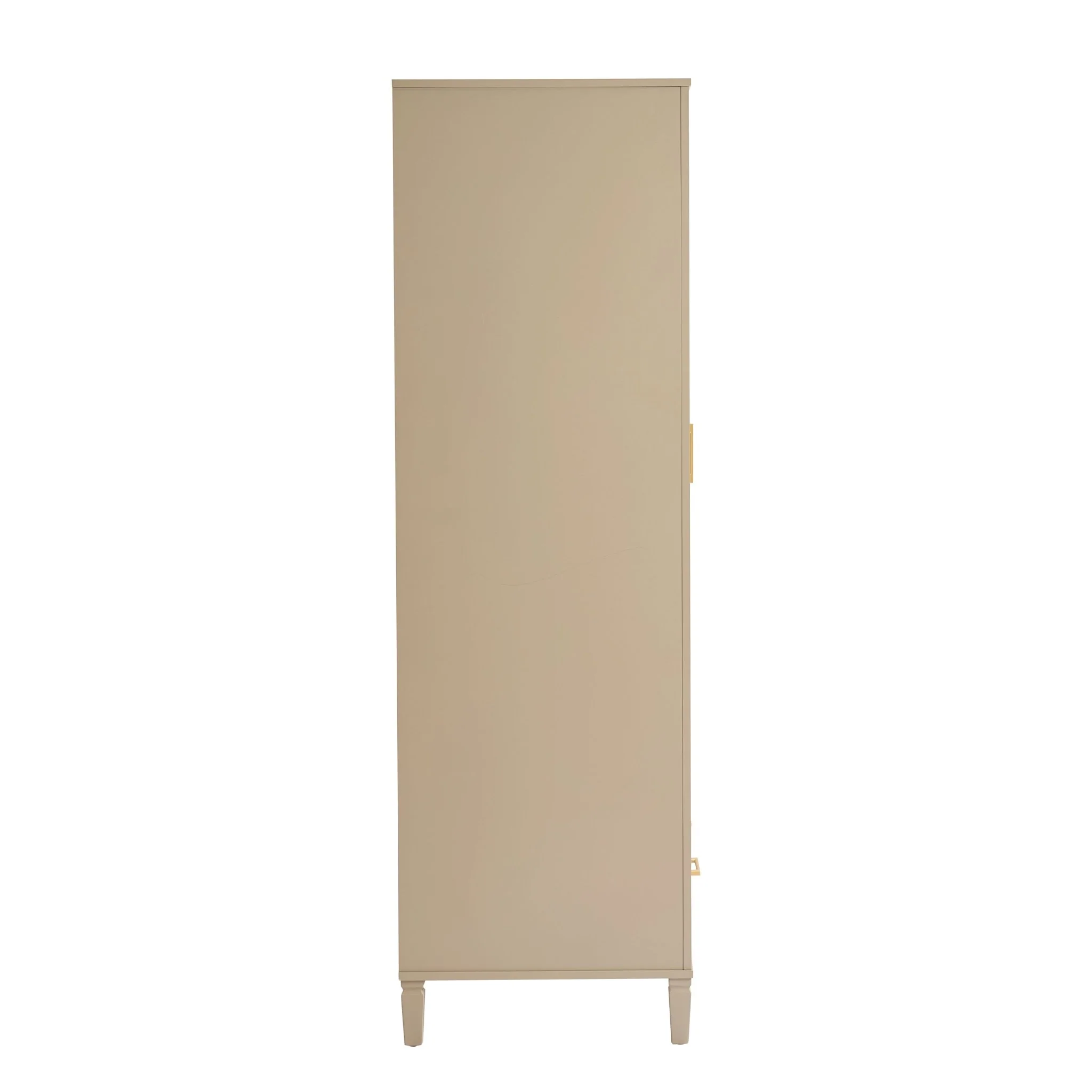 Sienna 2 Door Wardrobe with Drawer - Taupe - Image 4