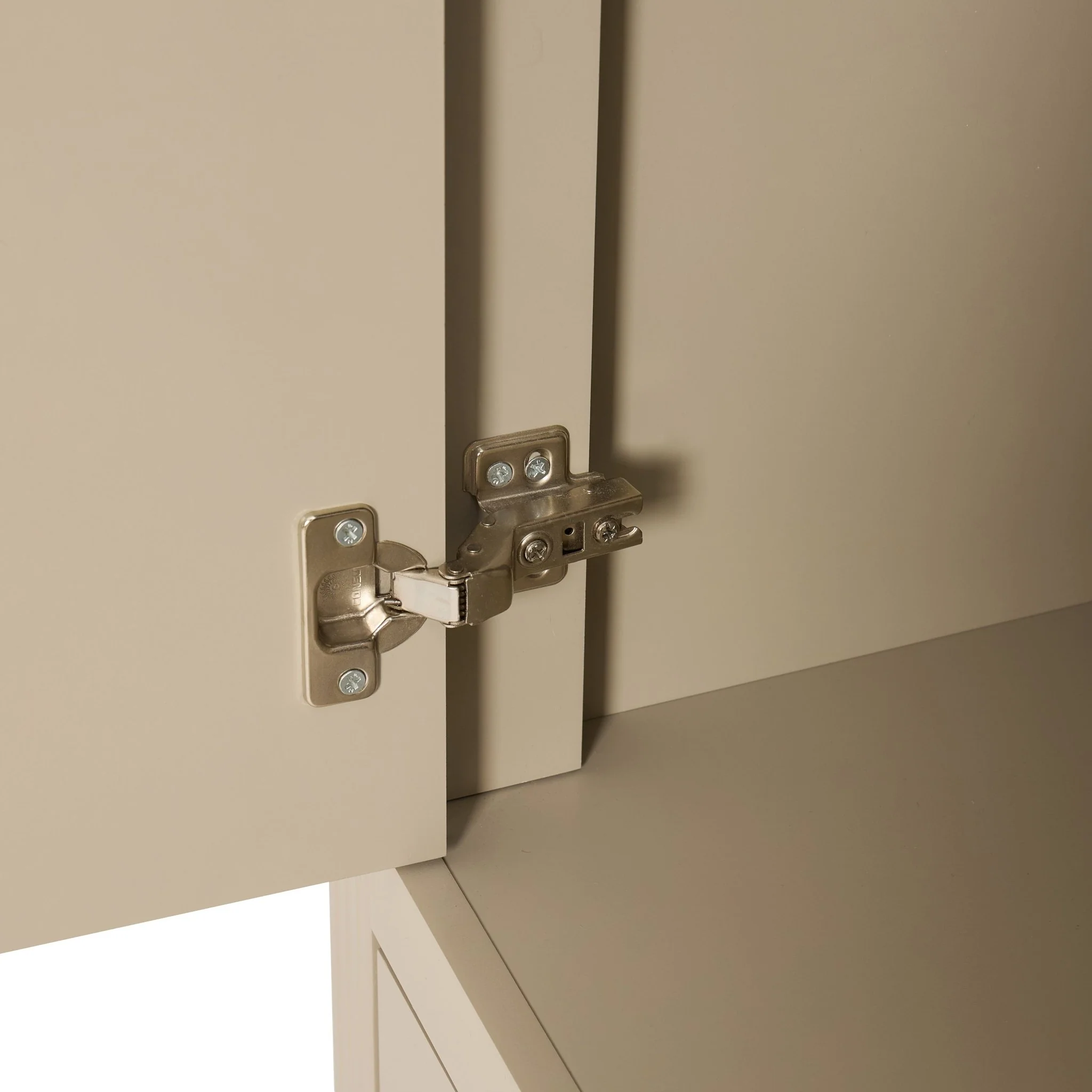 Sienna 2 Door Wardrobe with Drawer - Taupe - Image 6