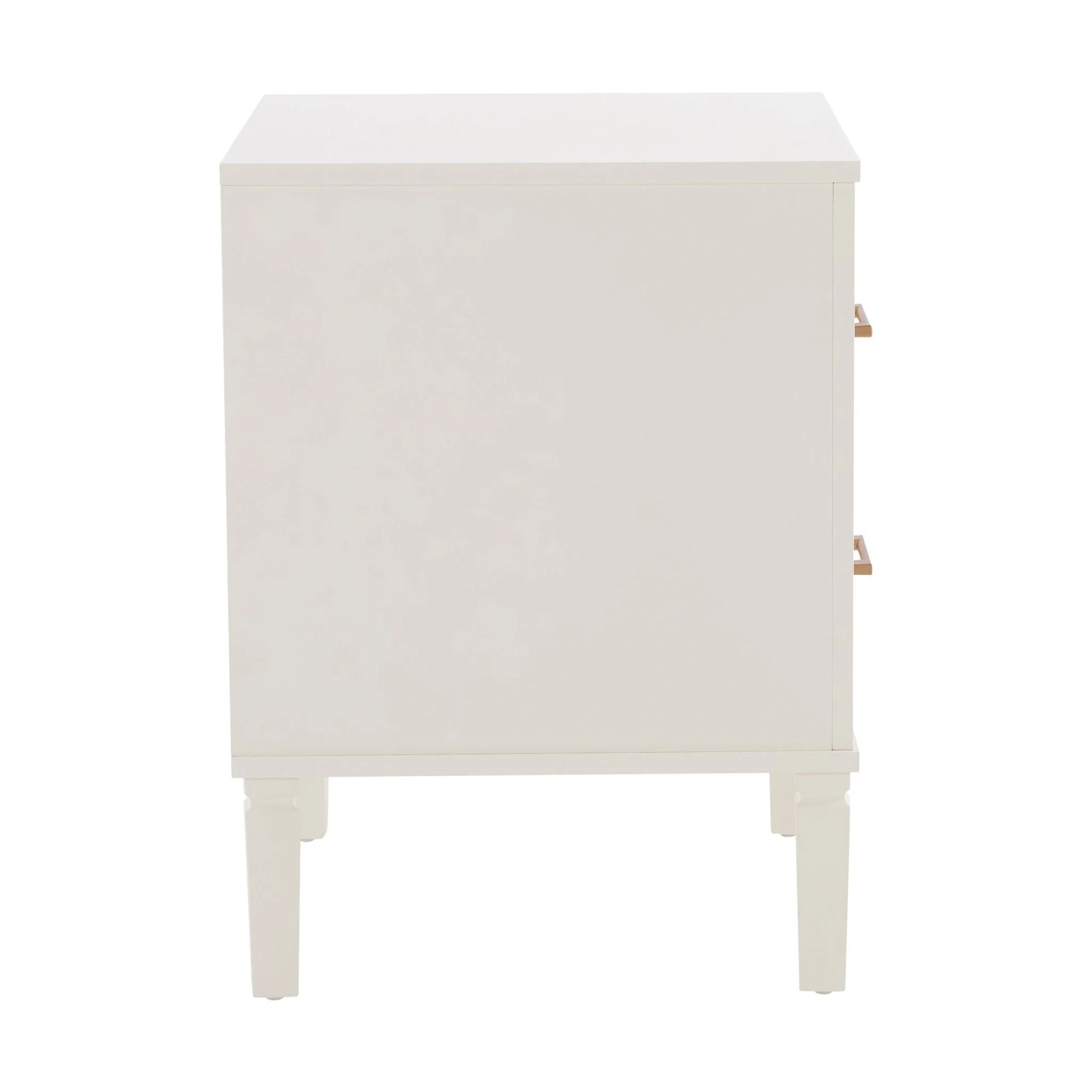Sienna 2 Drawer Bedside Table - Cream - Image 6