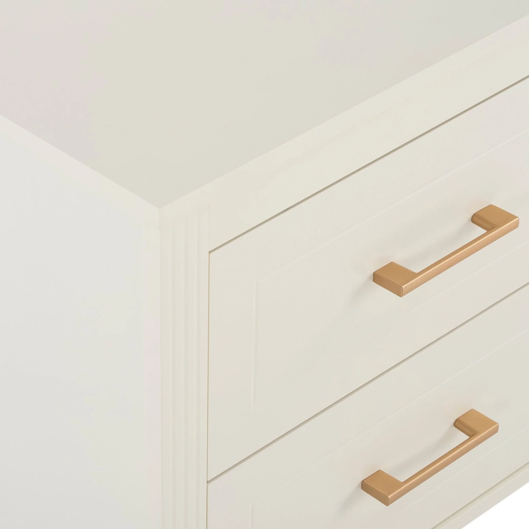 Sienna 2 Drawer Bedside Table - Cream - Image 7