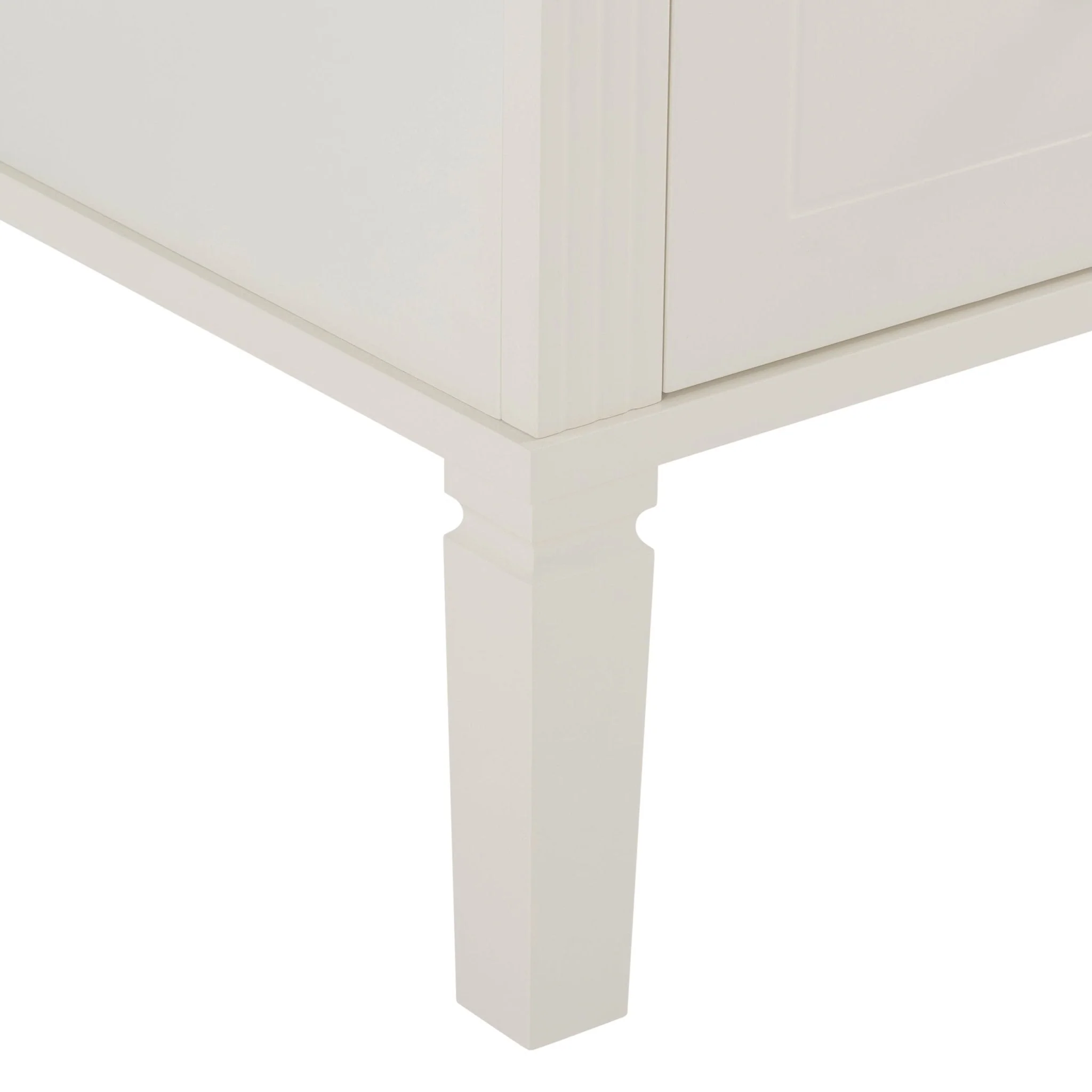 Sienna 2 Drawer Bedside Table - Cream - Image 8