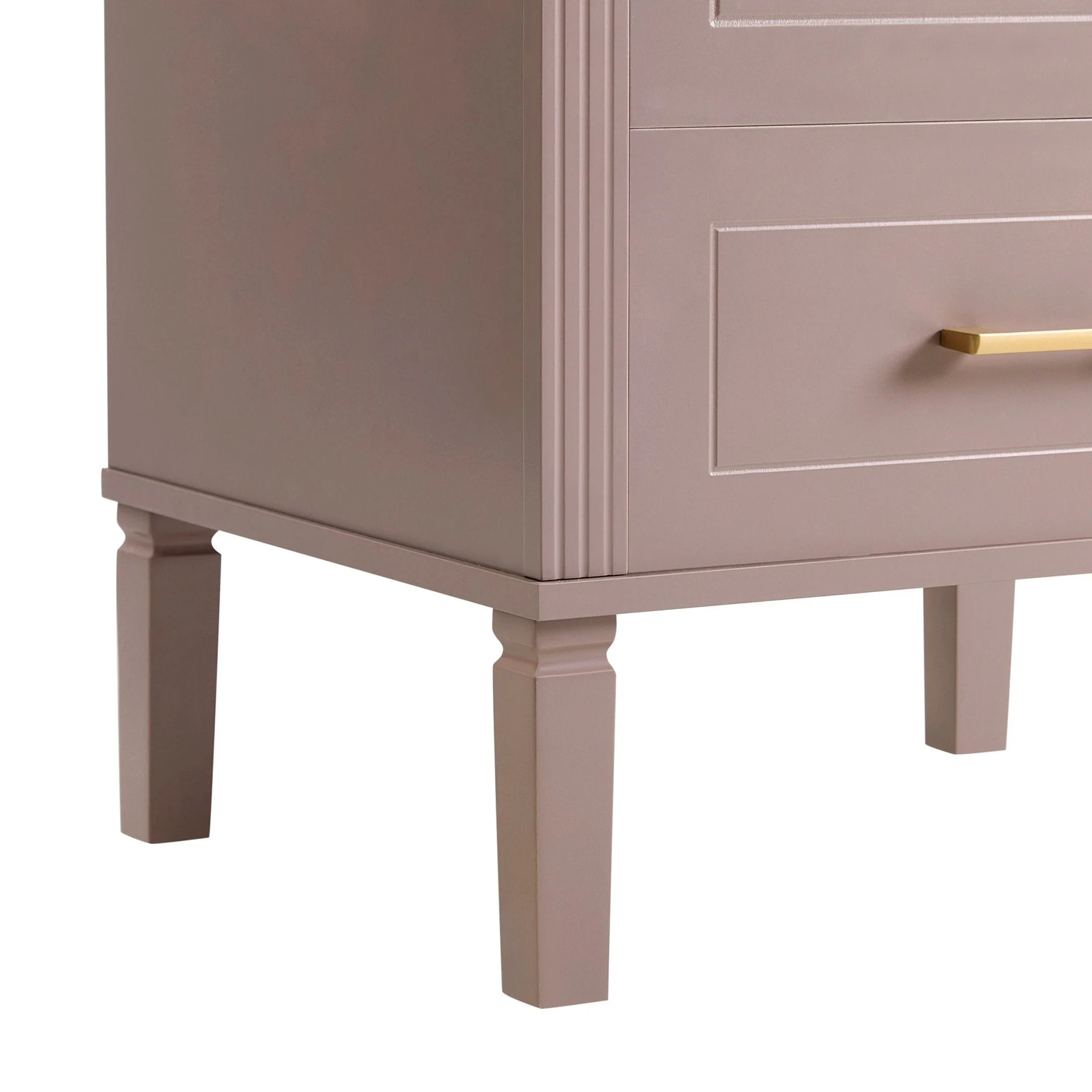 Sienna 2 Drawer Bedside Table - Dusty Mauve - Image 7