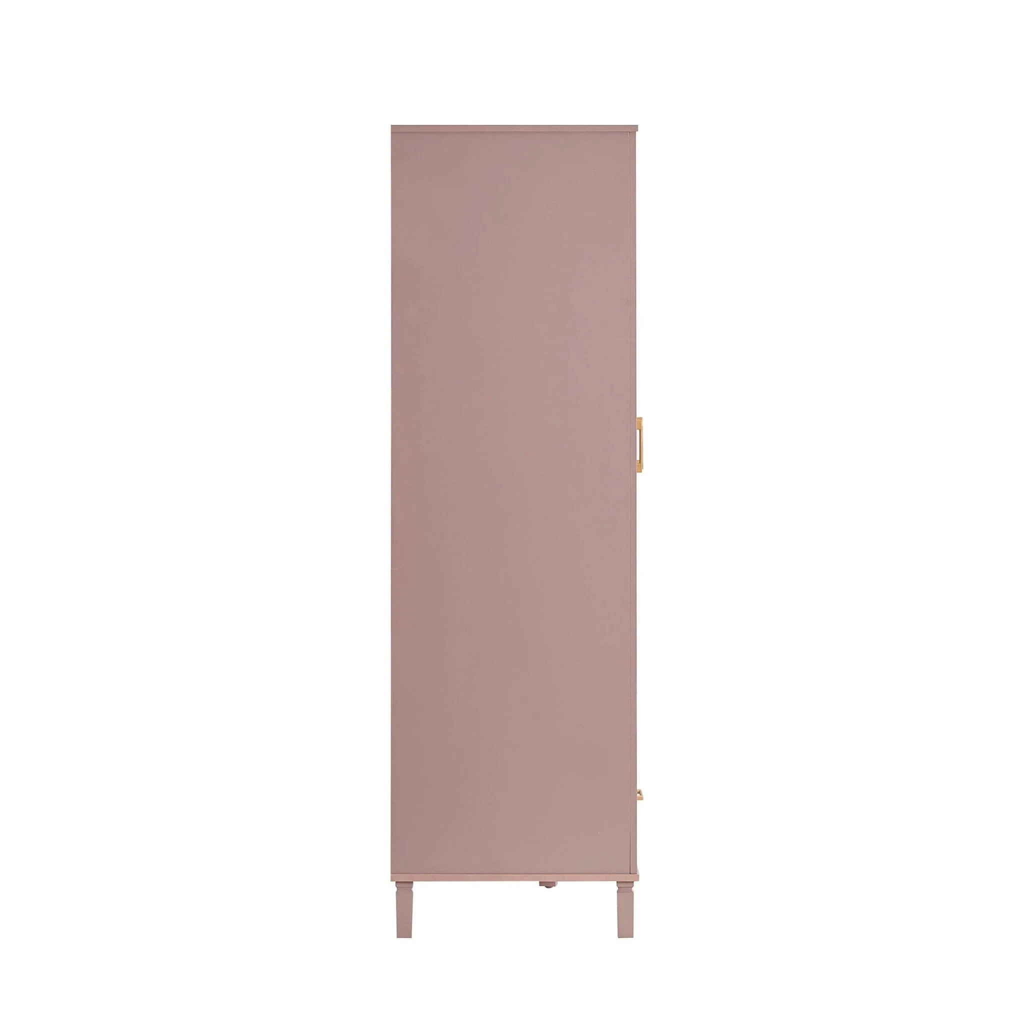 Sienna 3 Door Wardrobe with Drawers - Dusty Mauve - Image 4
