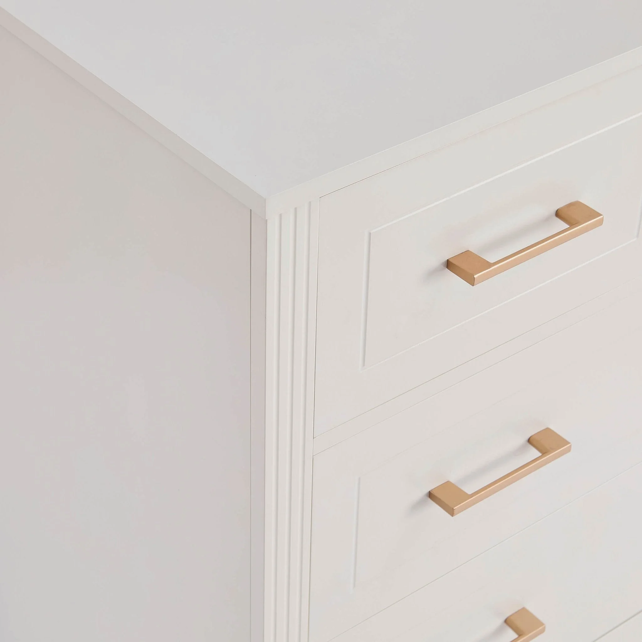 Sienna 5 Drawer Chest - Cream - Image 5