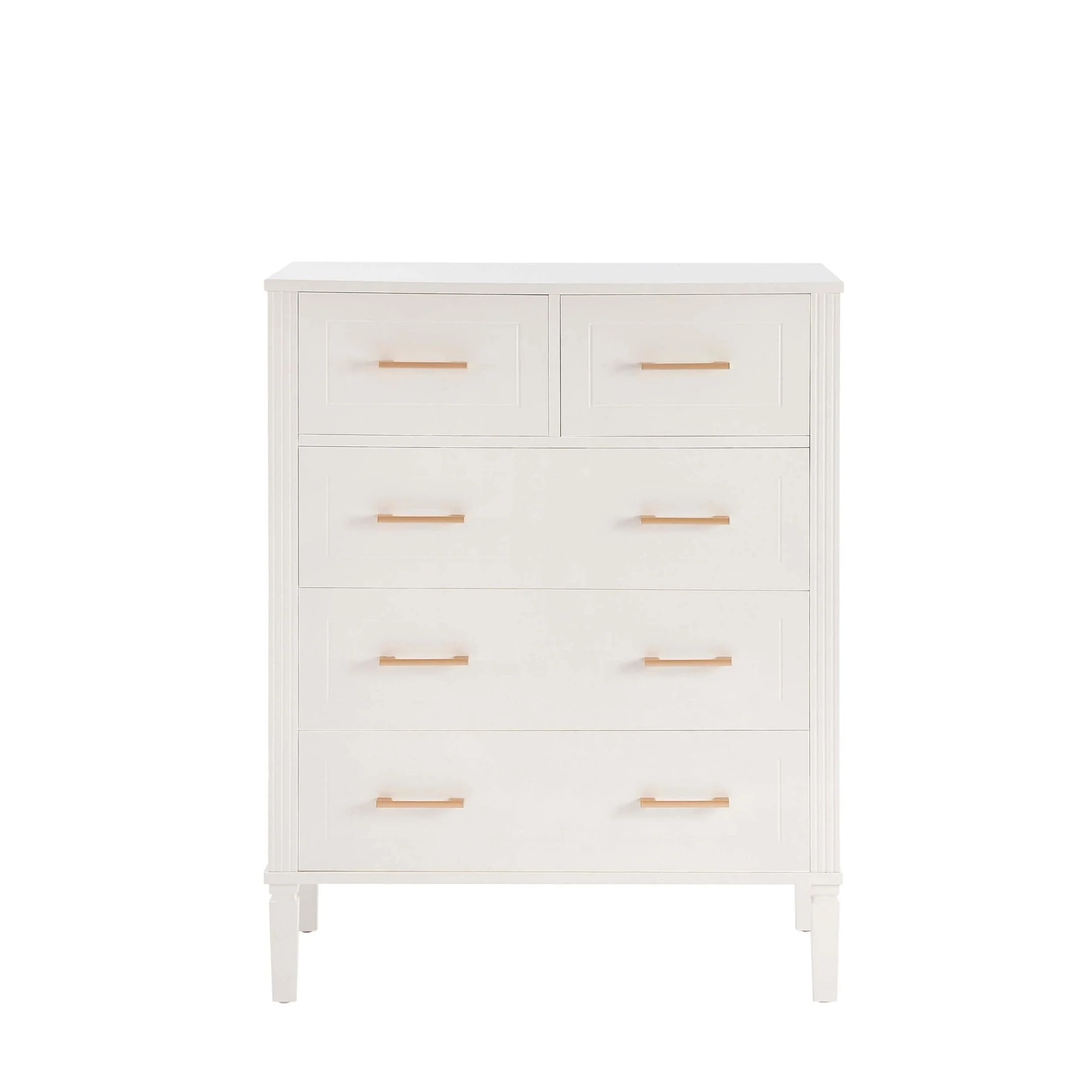 Sienna 5 Drawer Chest - Cream - Image 7