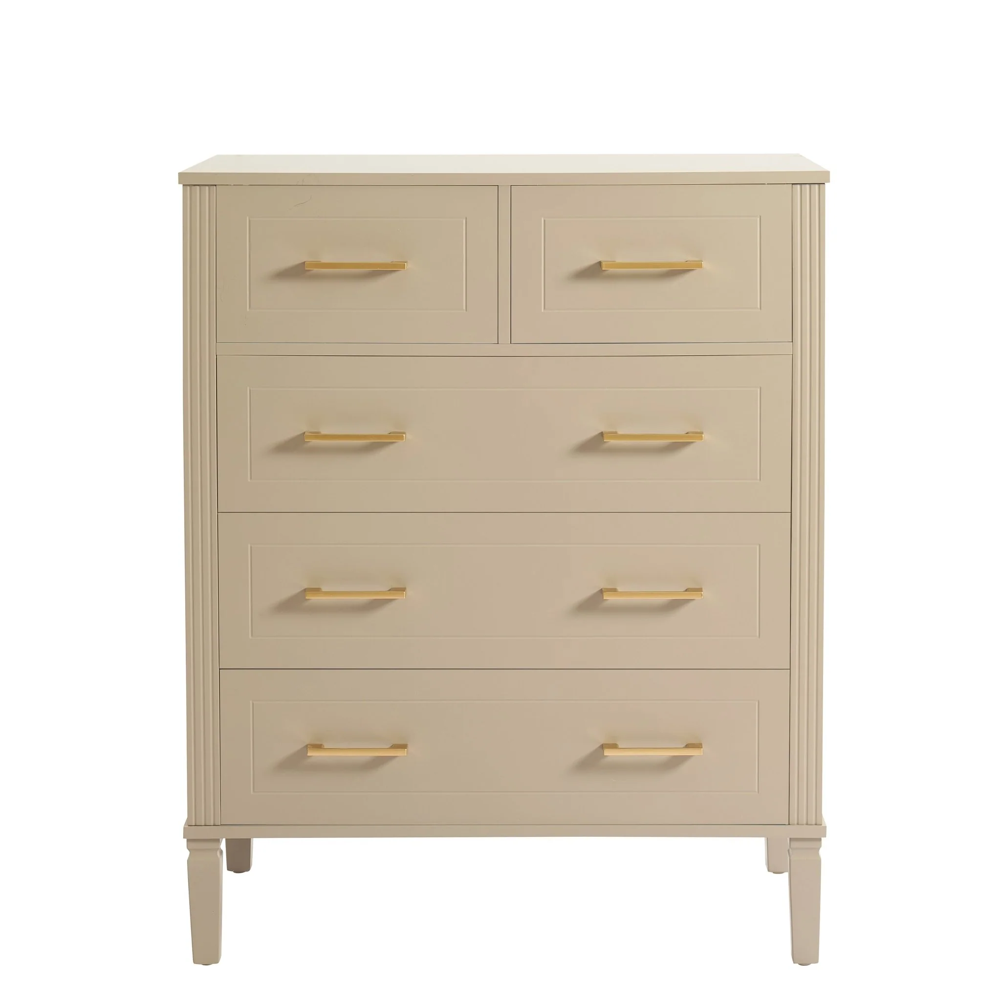 Sienna 5 Drawer Chest - Taupe - Image 2