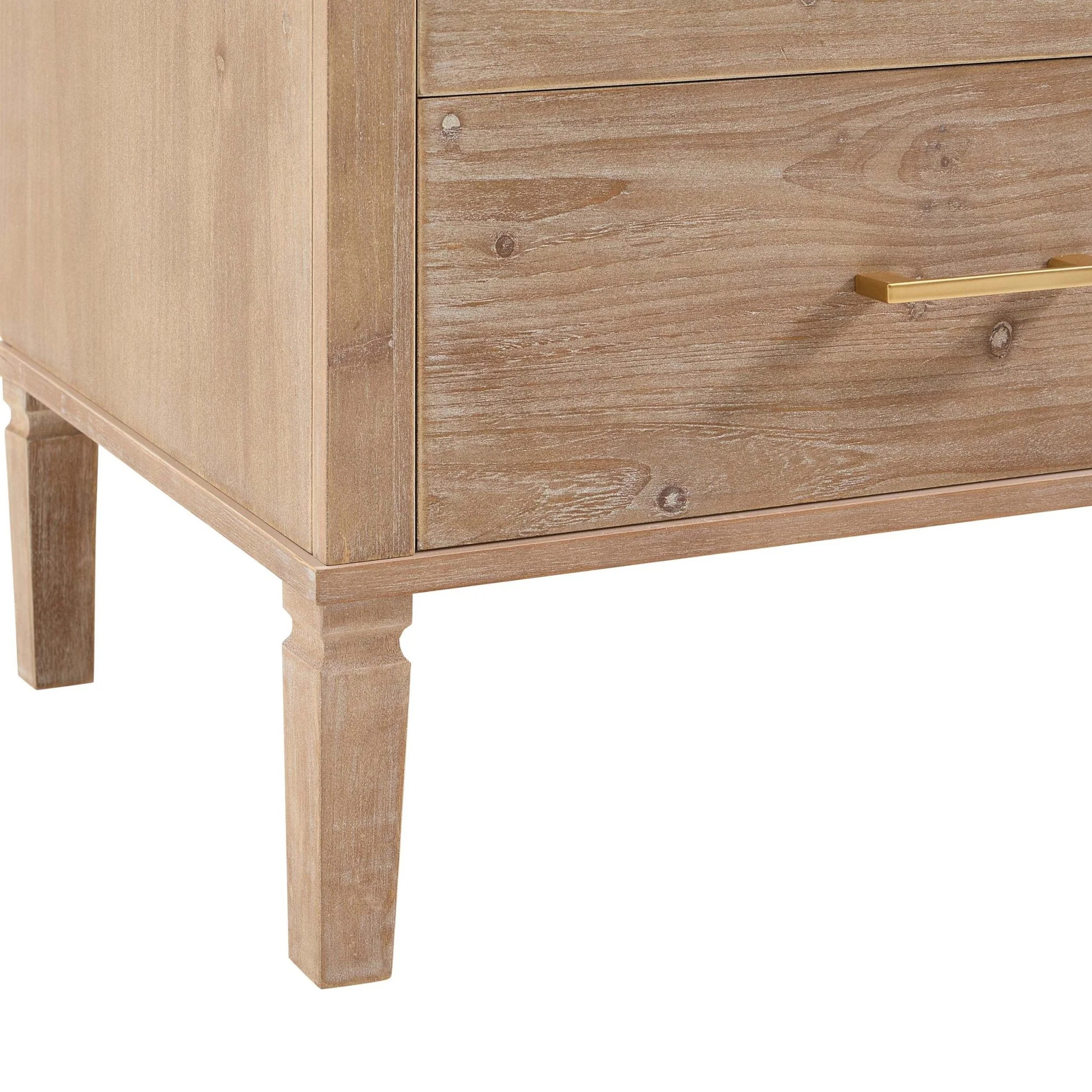 Sienna 5 Drawer Chest - Washed Wood - Image 8