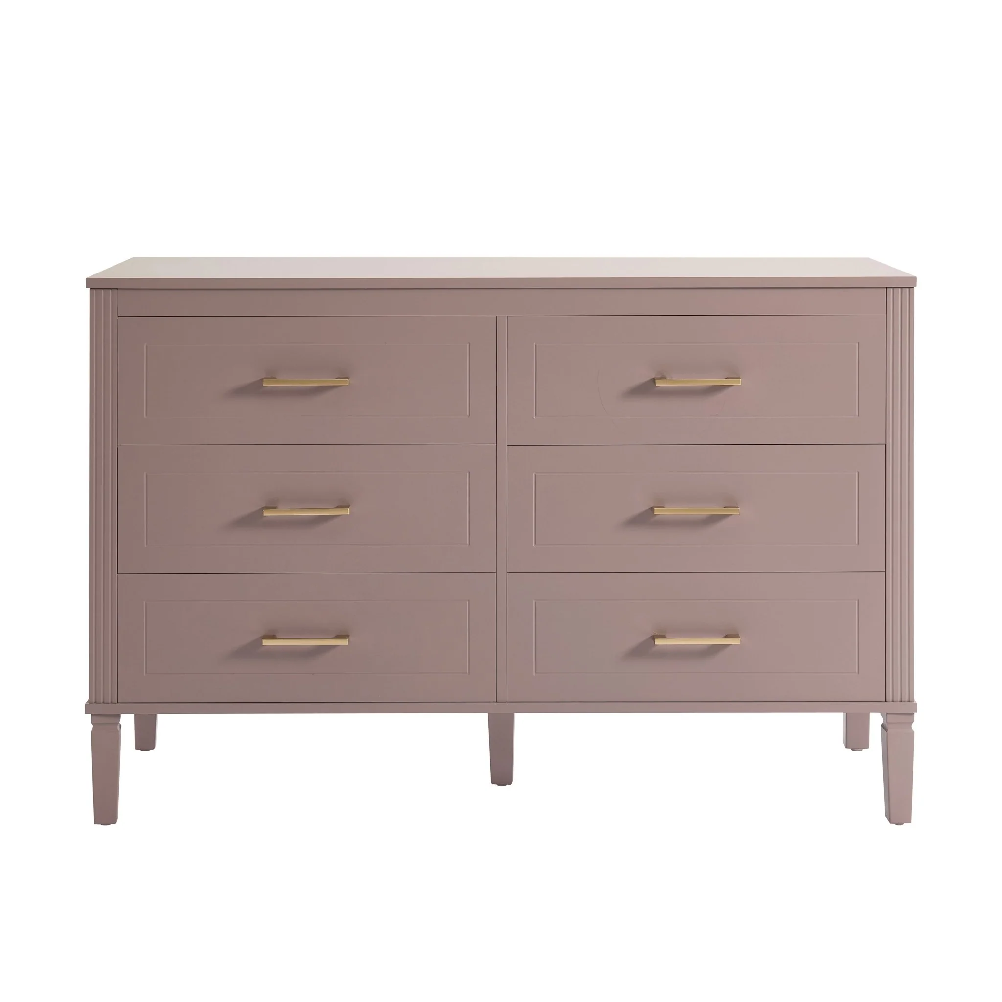 Sienna 6 Drawer Chest - Dusty Mauve - Image 2