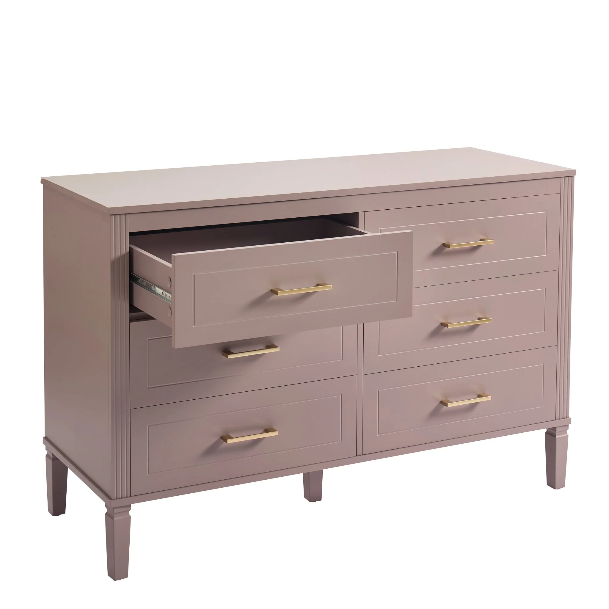 Sienna 6 Drawer Chest - Dusty Mauve - Image 3