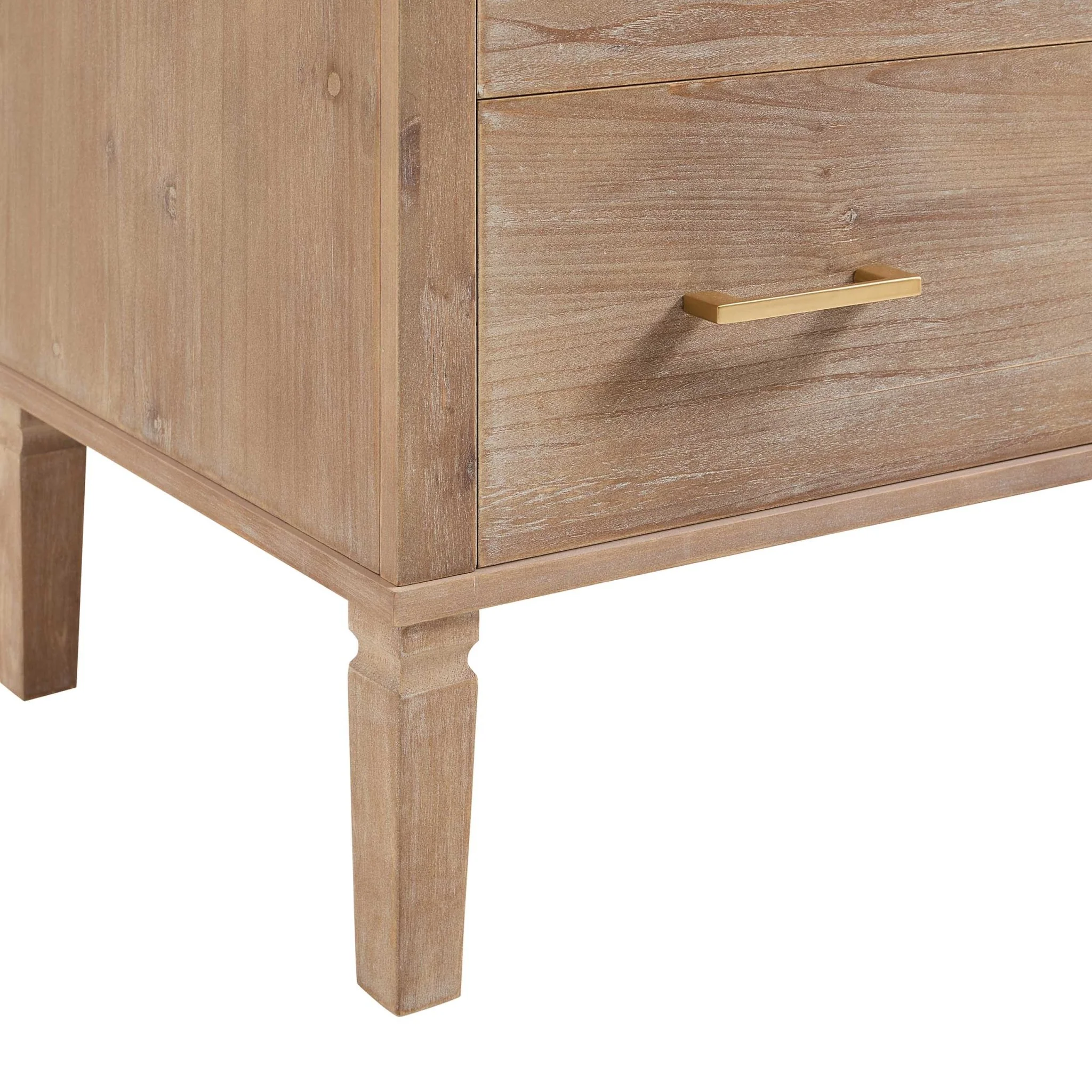 Sienna 6 Drawer Chest - Washed Wood - Image 7
